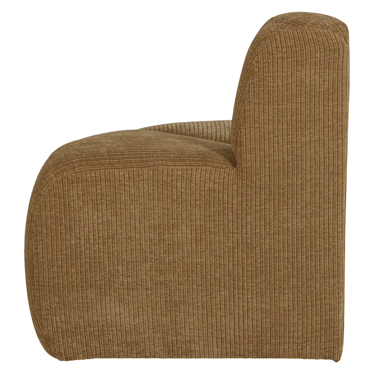 MOJO Modular Sofa - Rounded Corner Element in Honey Corduroy