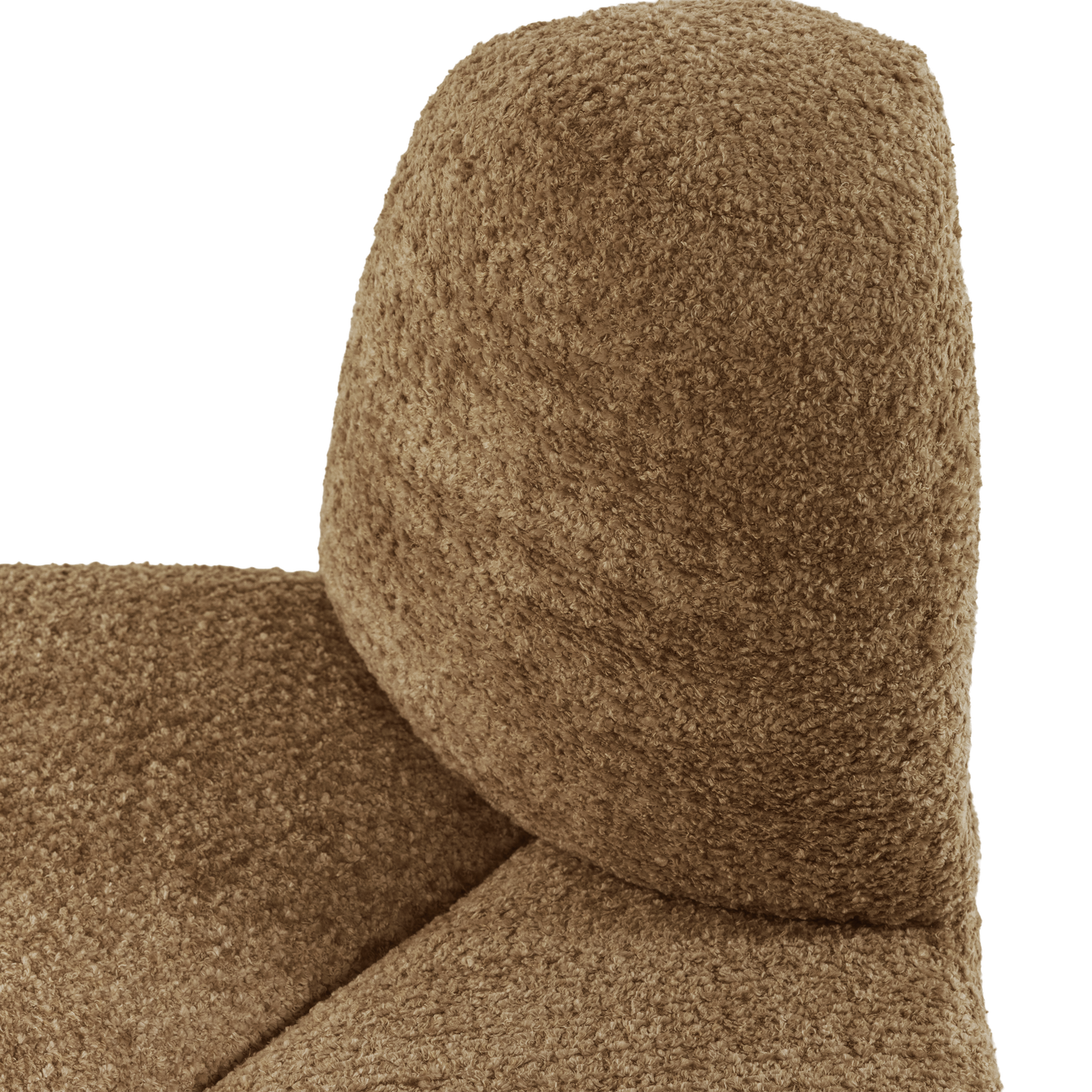 MOJO Modular Sofa - Rounded Corner Element in Honey Chenille
