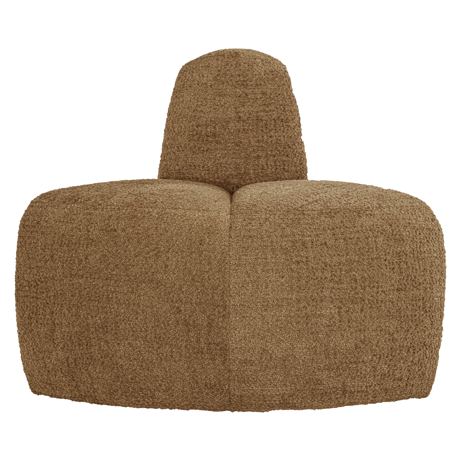 MOJO Modular Sofa - Rounded Corner Element in Honey Chenille