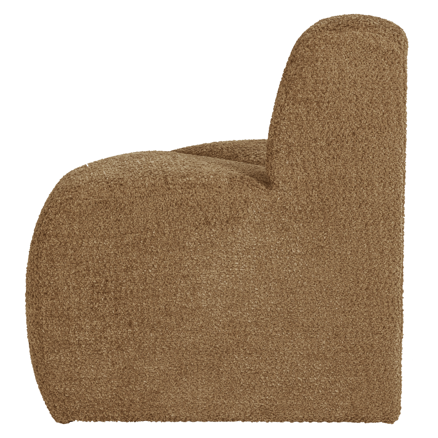 MOJO Modular Sofa - Rounded Corner Element in Honey Chenille