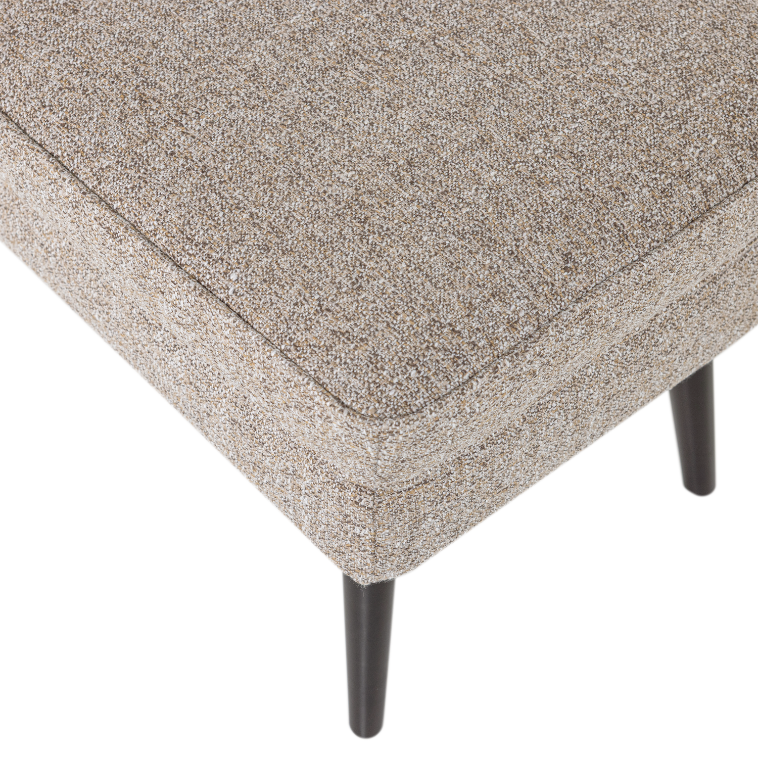Fußhocker ROCCO beige-braun meliert