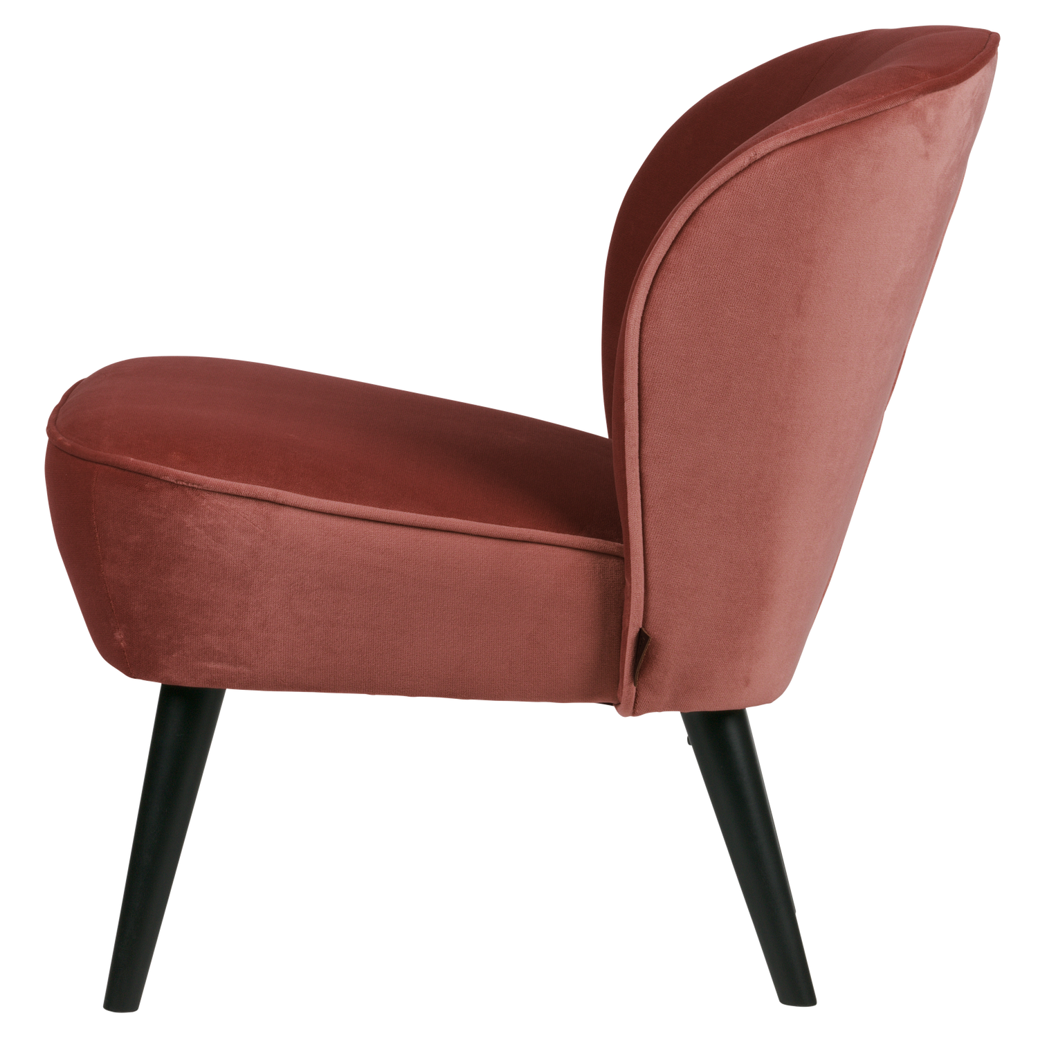 Burgundy Velvet Armchair SARA