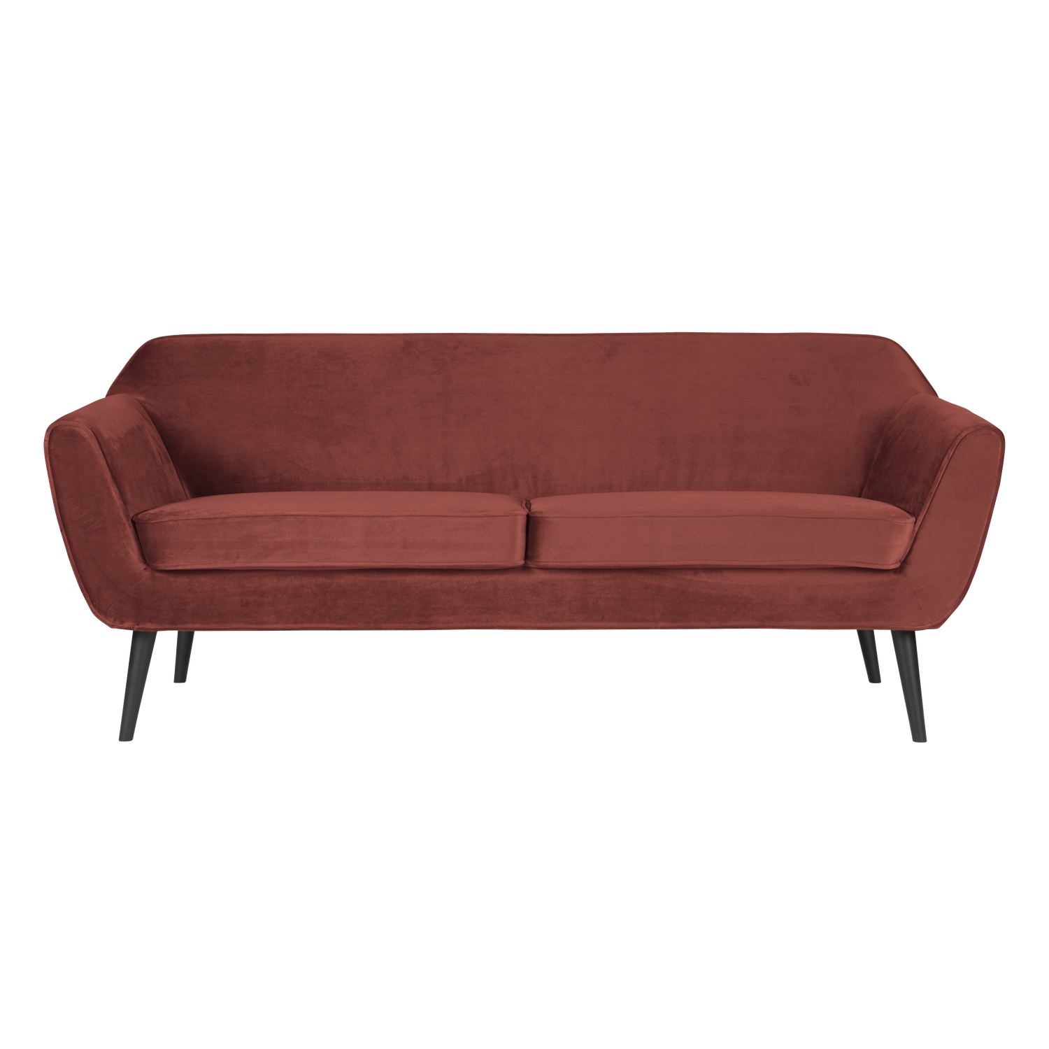 Sofa aksamitna 2,5-osobowa ROCCO burgundowy – Woood