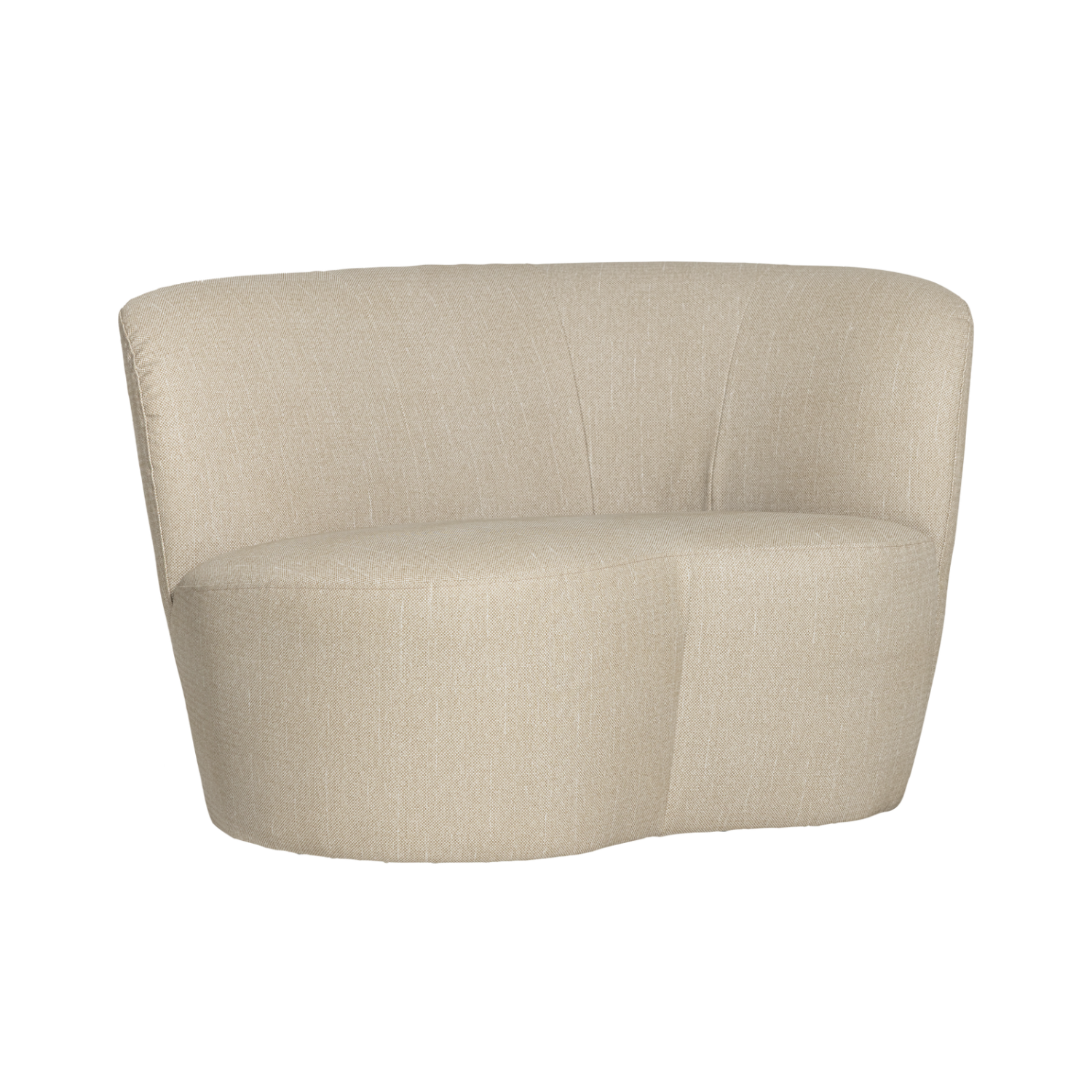 Right-facing garden sofa STONE sand