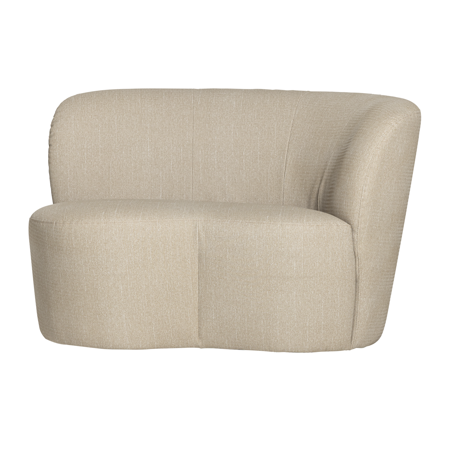 Right-facing garden sofa STONE sand