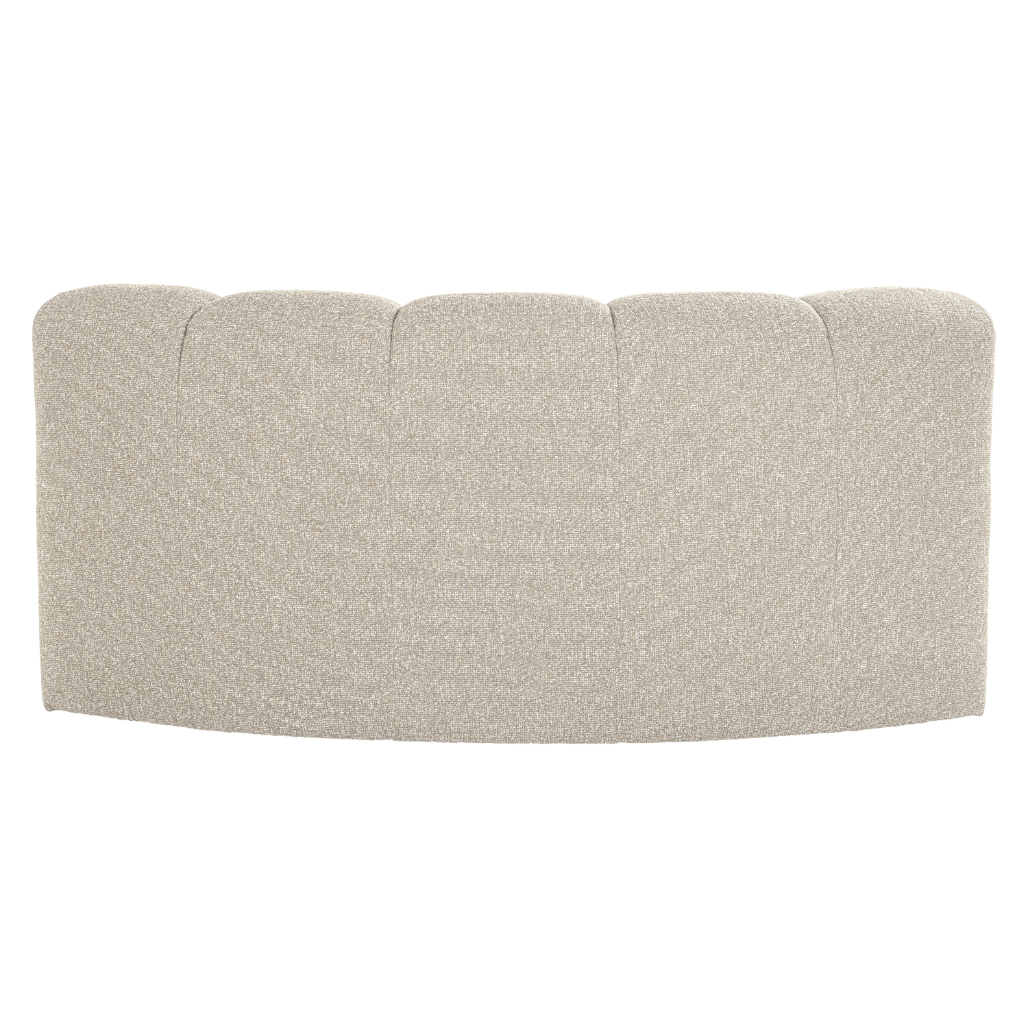 MOJO Modular Sofa - Curved Corner Element in Beige Bouclé