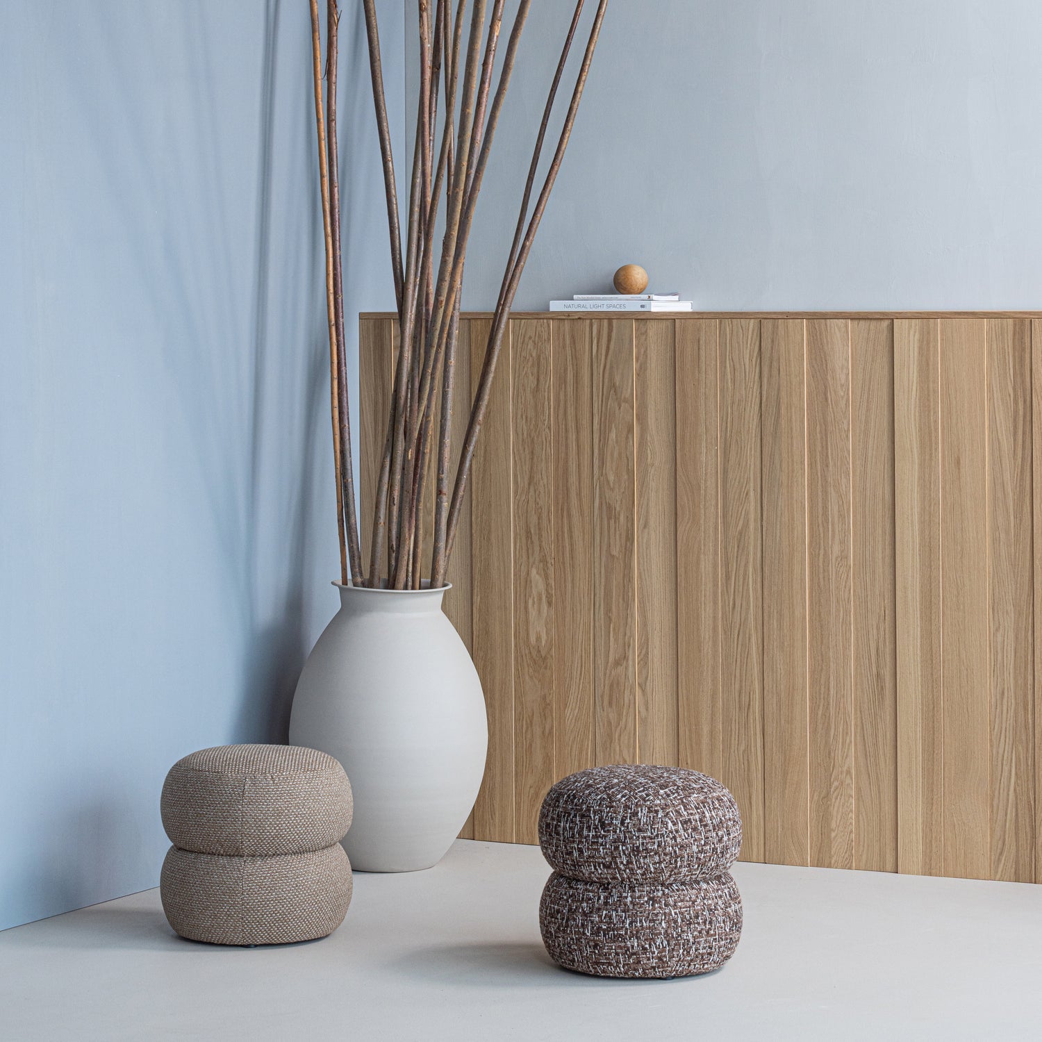 Vase CARO sandfarben