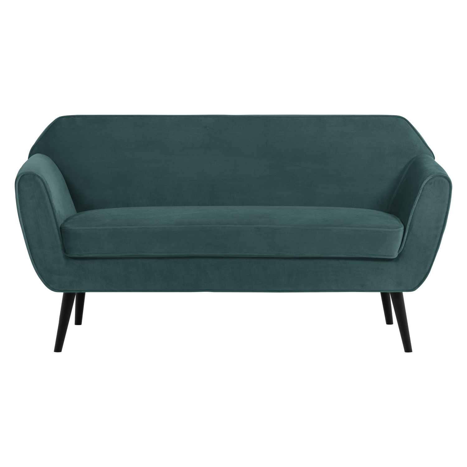 Velvet 2-Seater Sofa ROCCO in Sea Green