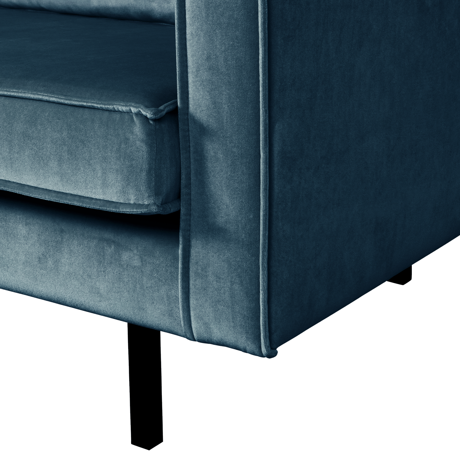 Sofa aus Samt 2-sitzig RODEO blau