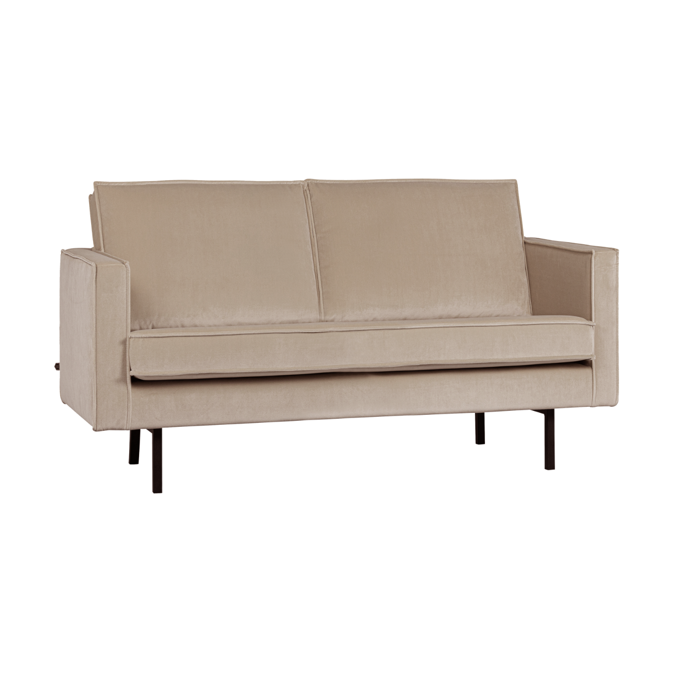 Velvet 2-Seater Sofa RODEO Khaki