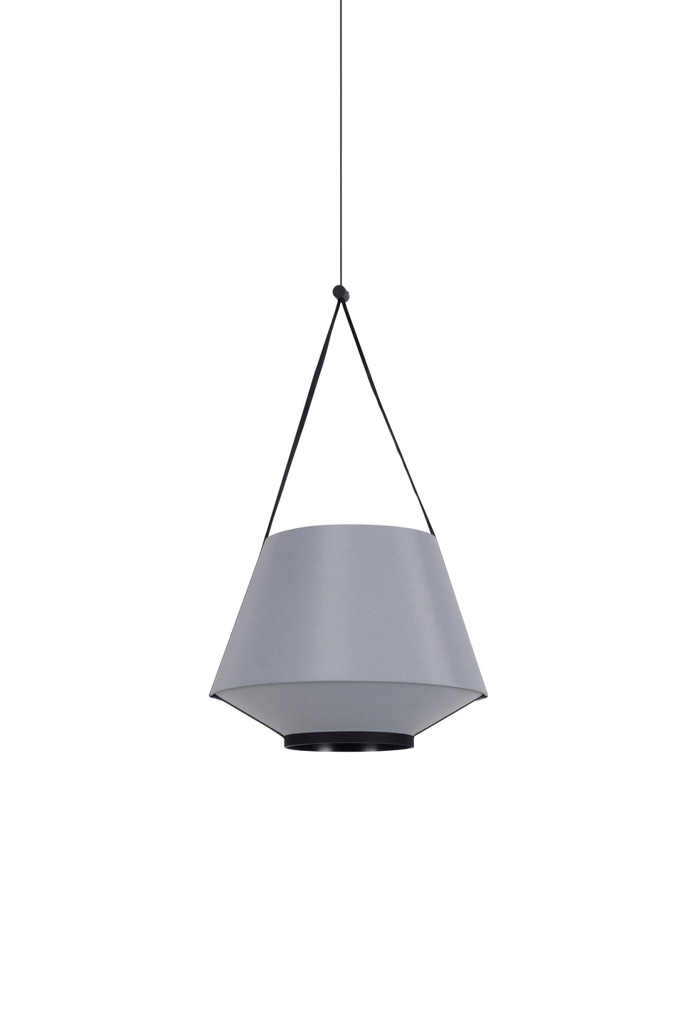 Carrie gray hanging lamp