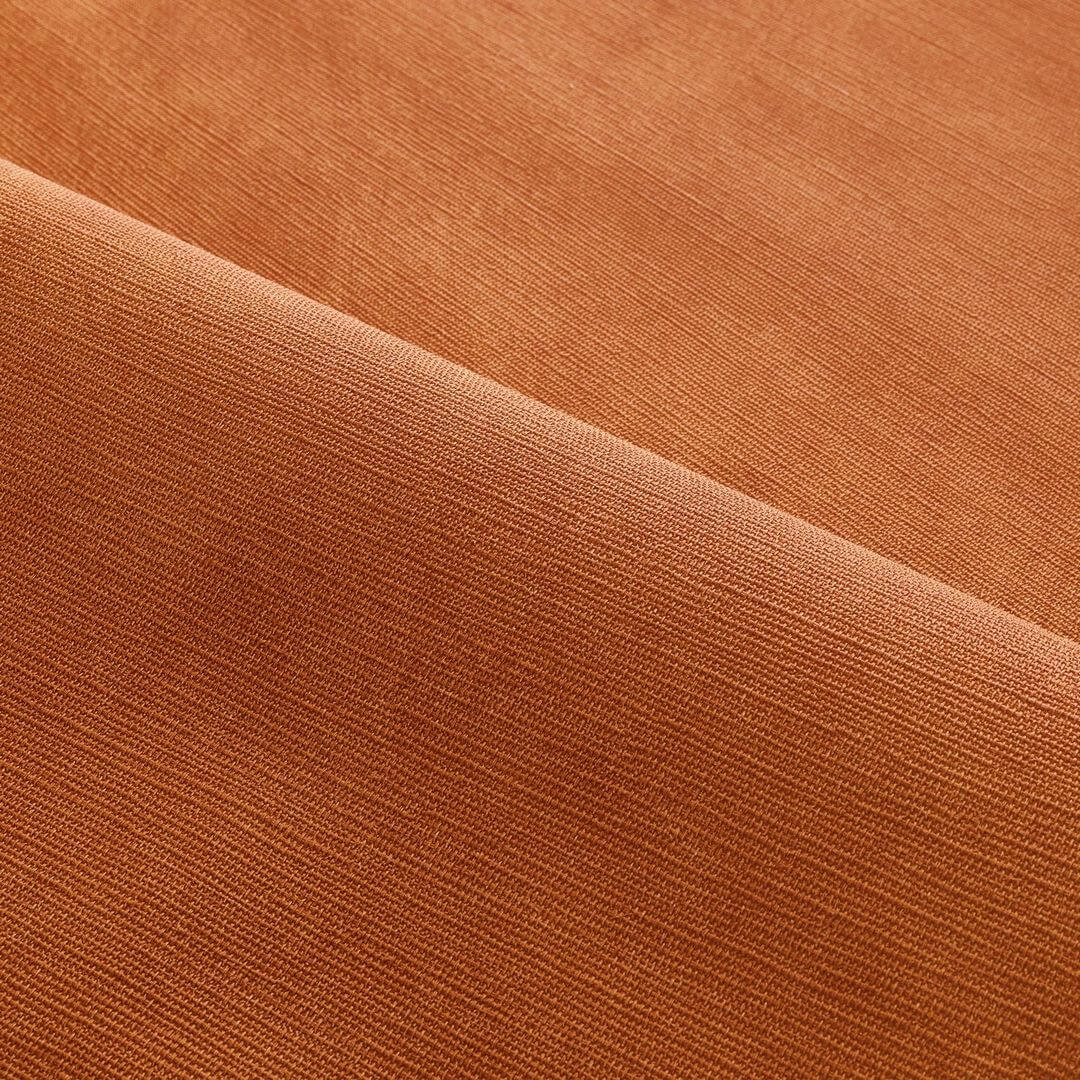 Structural wallpaper imitating canvas ARGILE - TERRE DE SIENNE dark orange