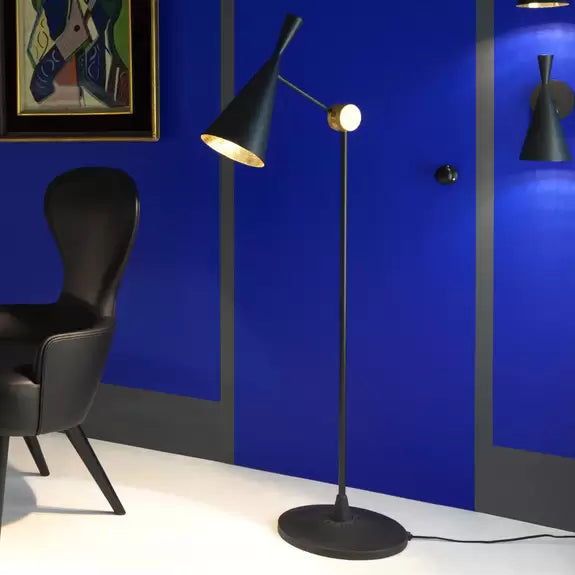 BEAT floor lamp black with copper