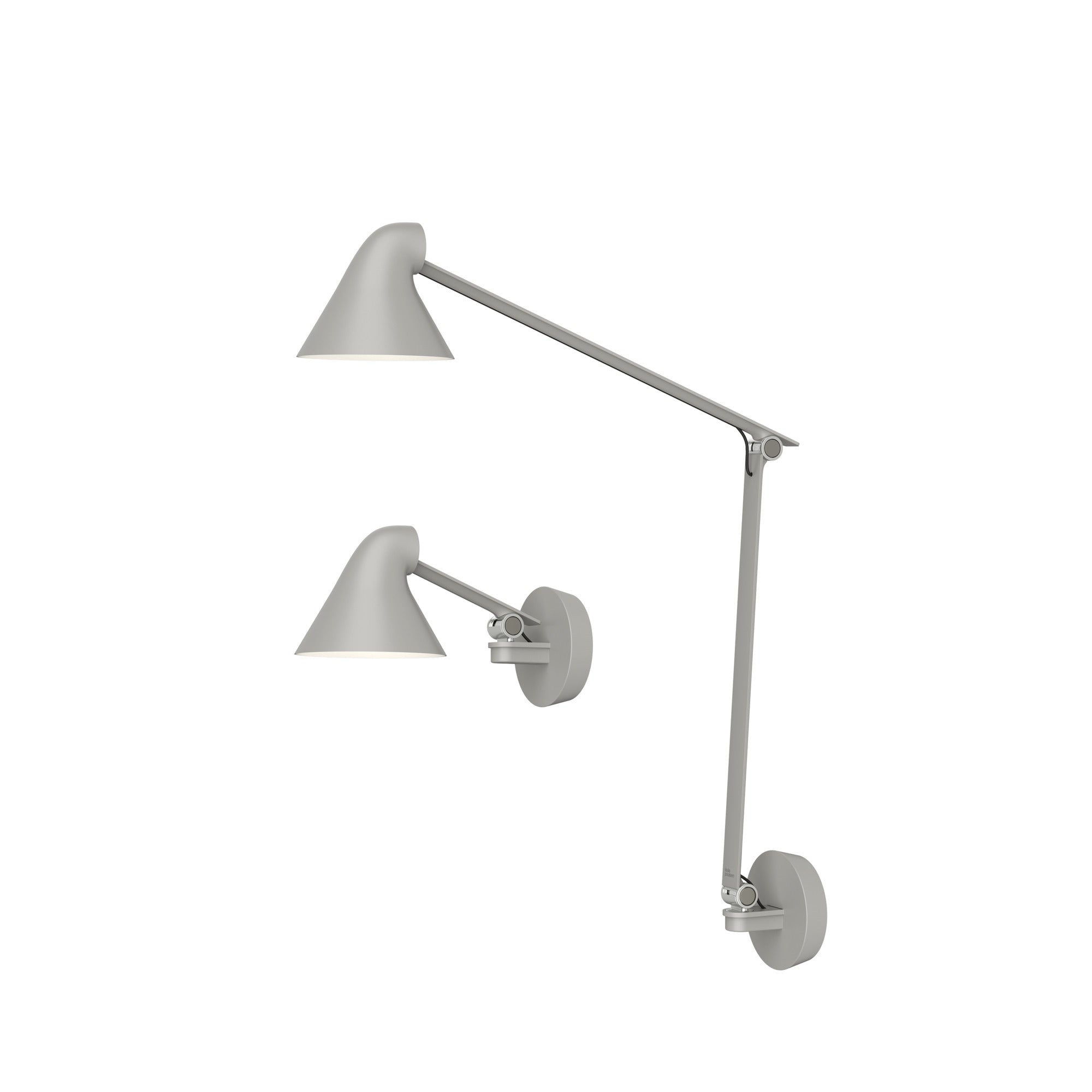 Wandleuchte mit verstellbarem Arm NJP grau