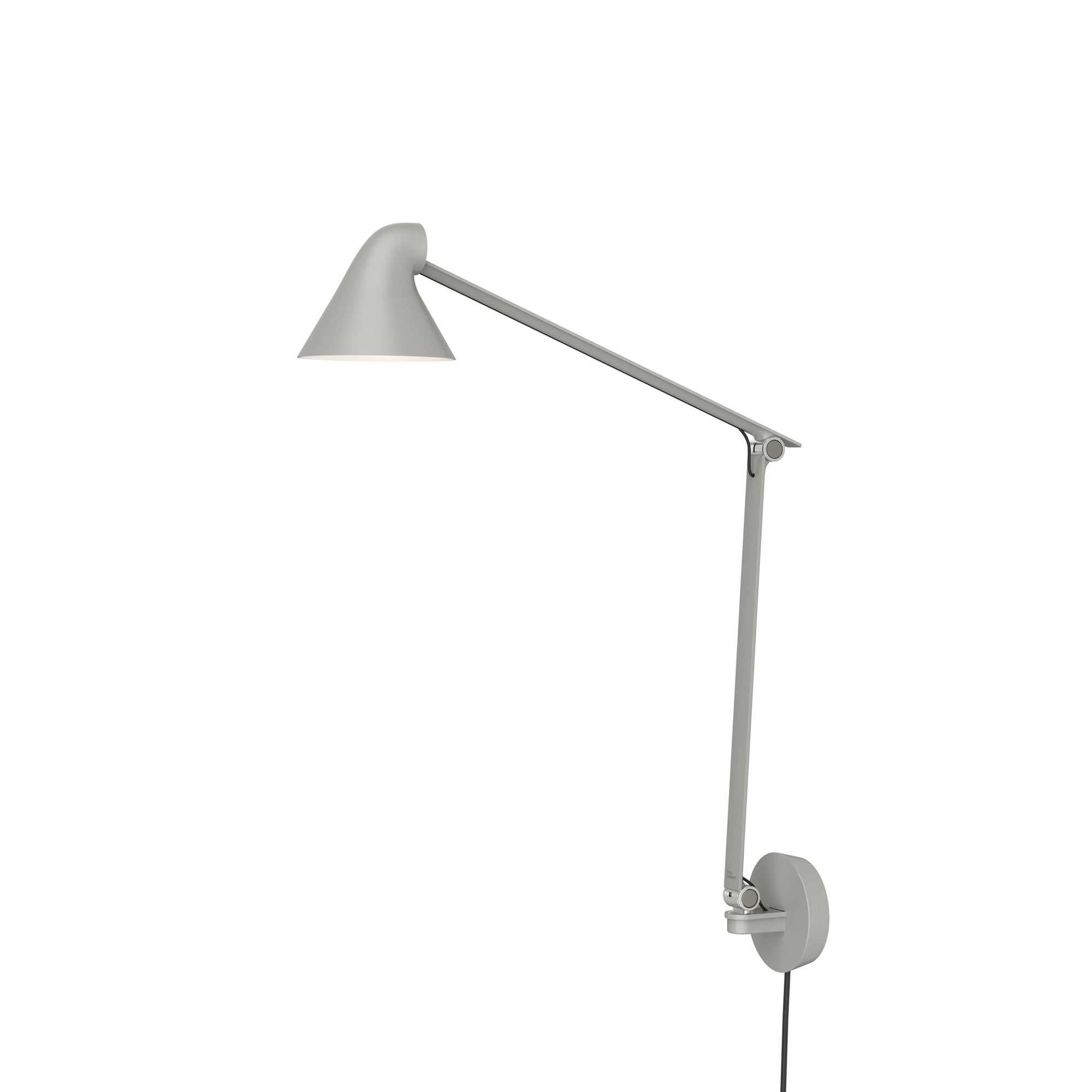 Wandleuchte mit verstellbarem Arm NJP grau