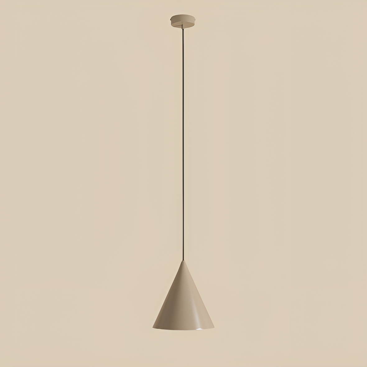 Beige pendant lamp