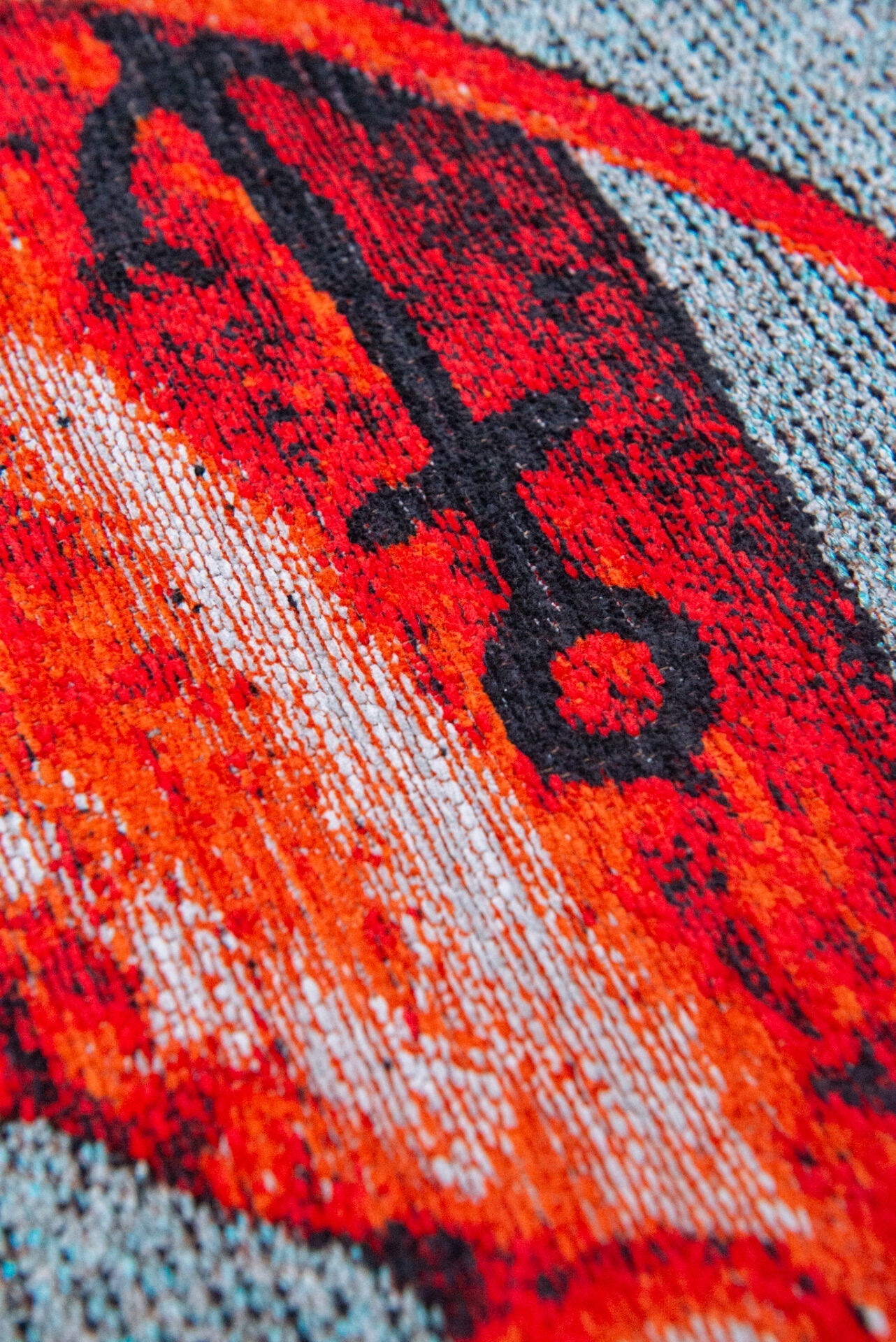 Pop -Hummer Teppich Steam Rot rot