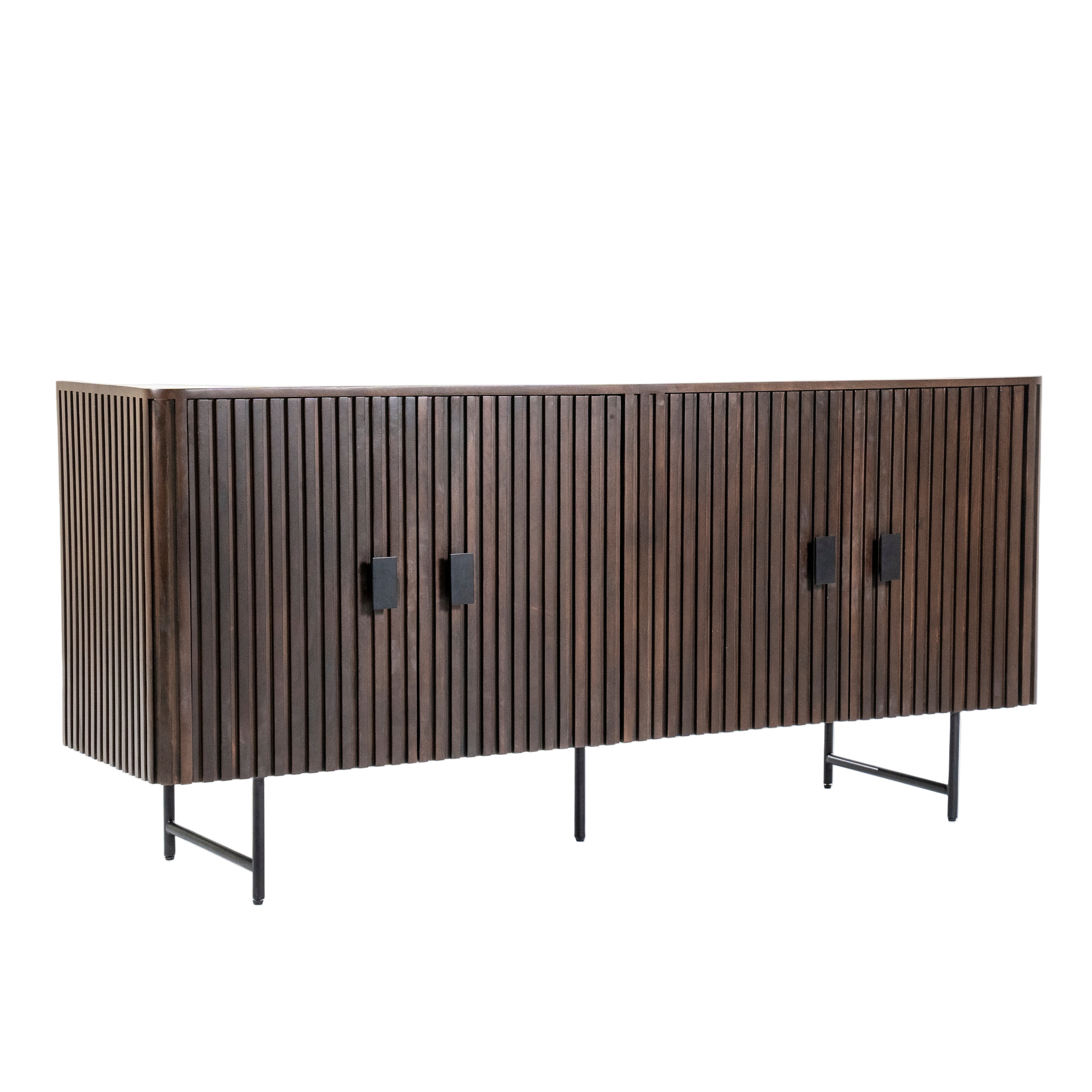 REMI chest of drawers dark brown mango wood