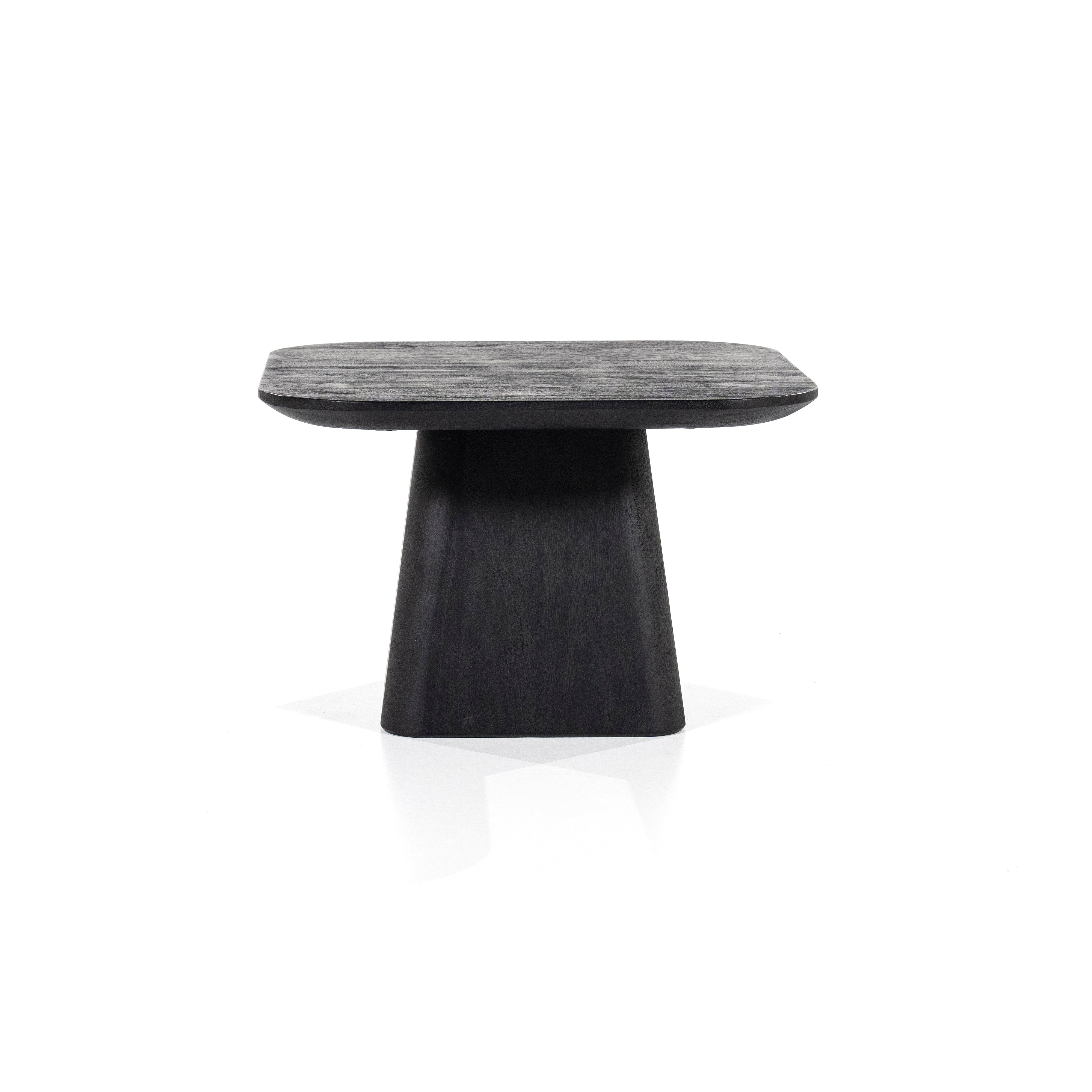 ARON Side Table Black Mango Wood