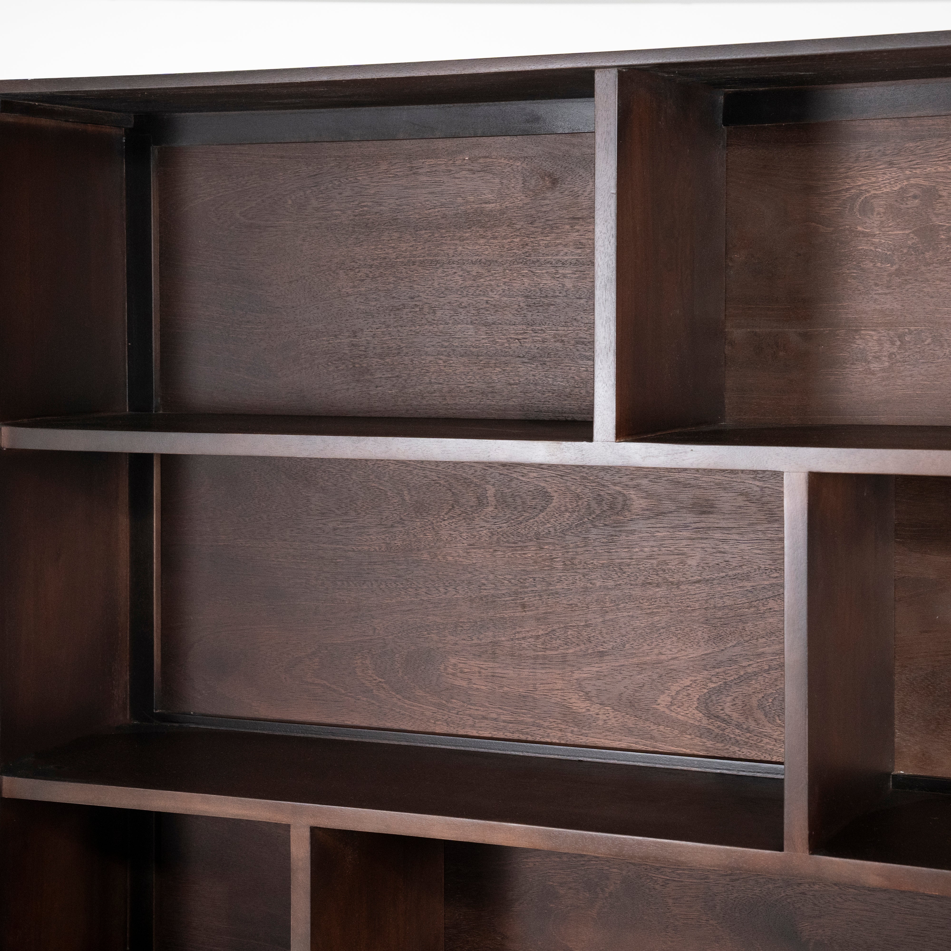 REMI Shelf dark brown mango wood
