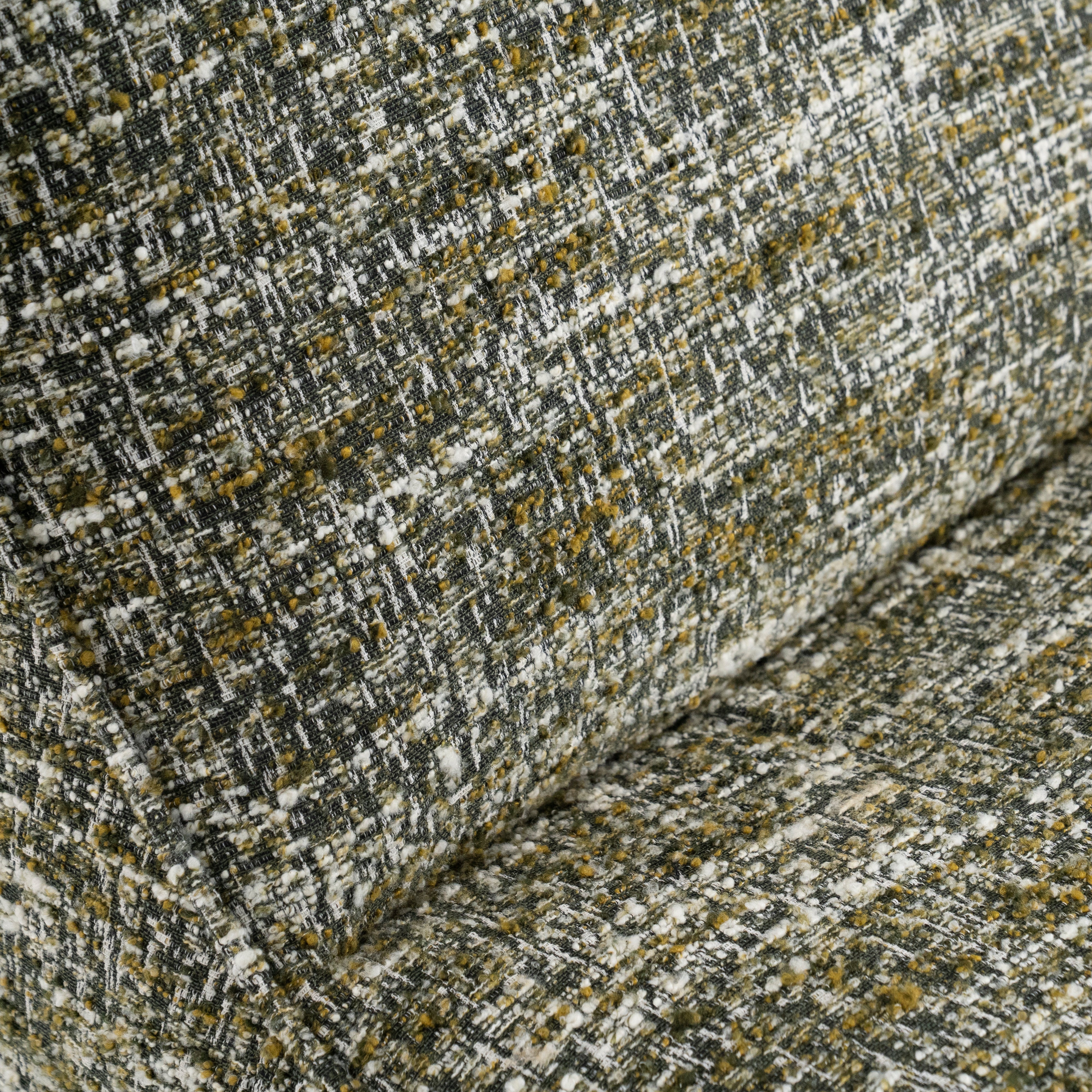 LOYS green mélange swivel armchair