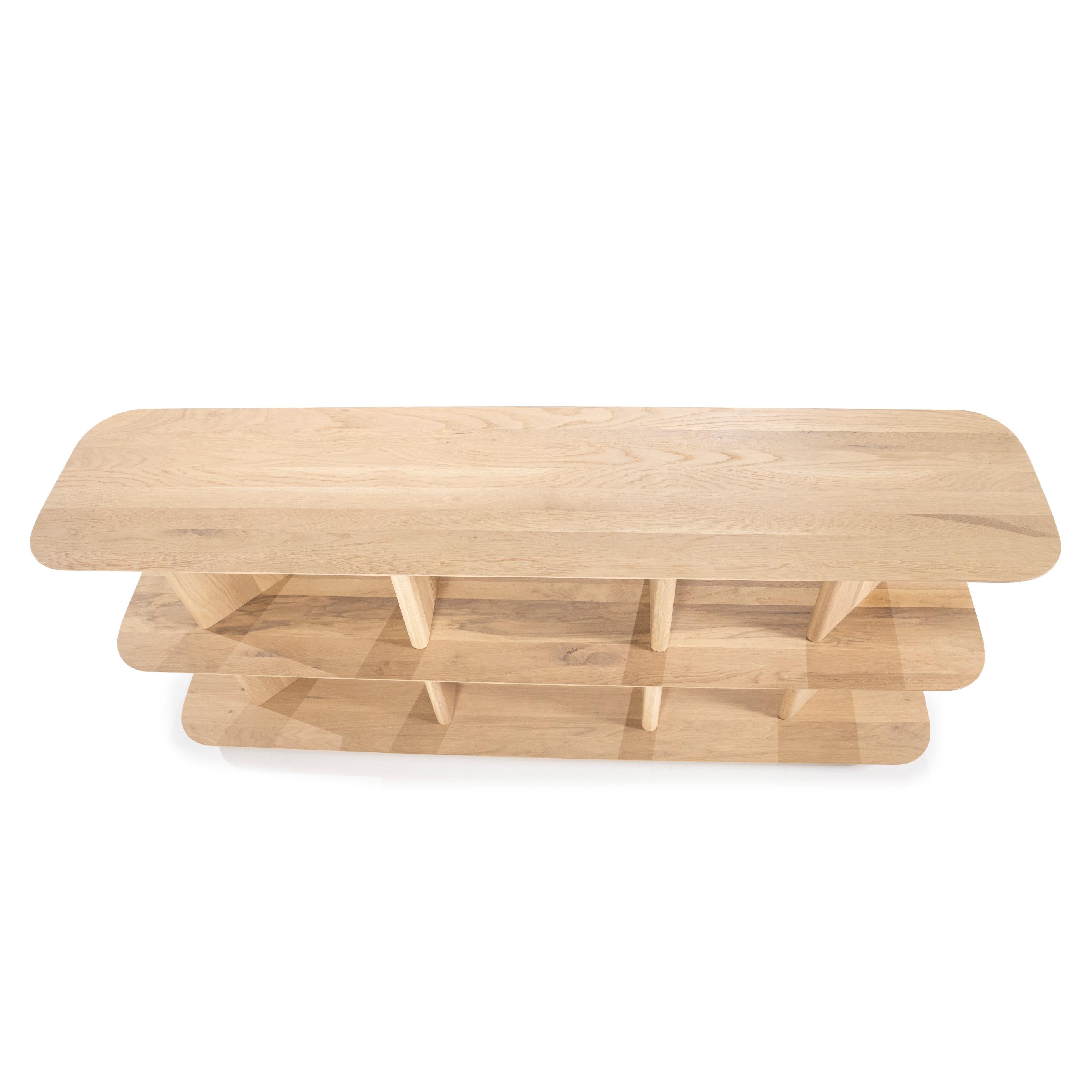 Low shelf TY oak wood