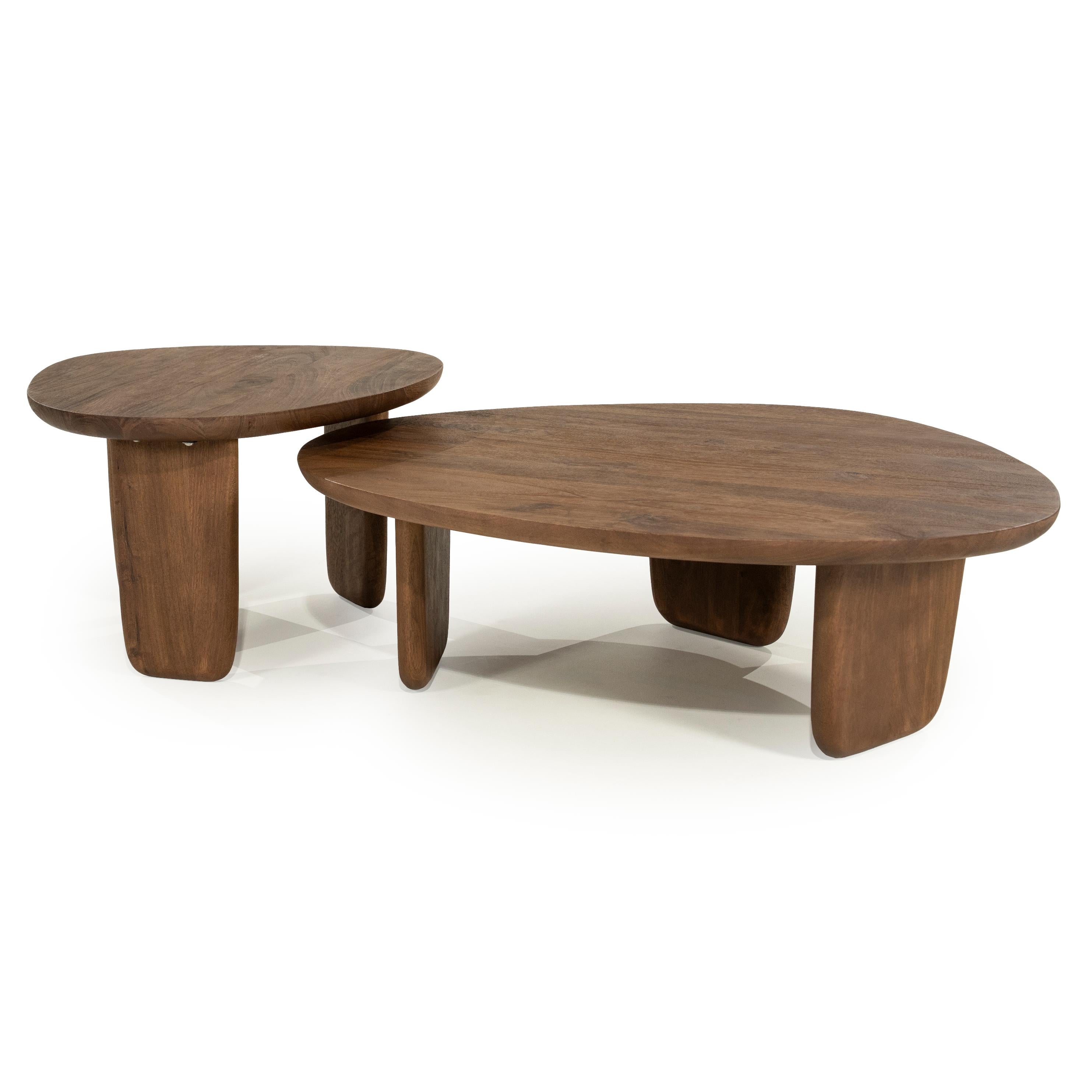 MAUD side table dark mango wood