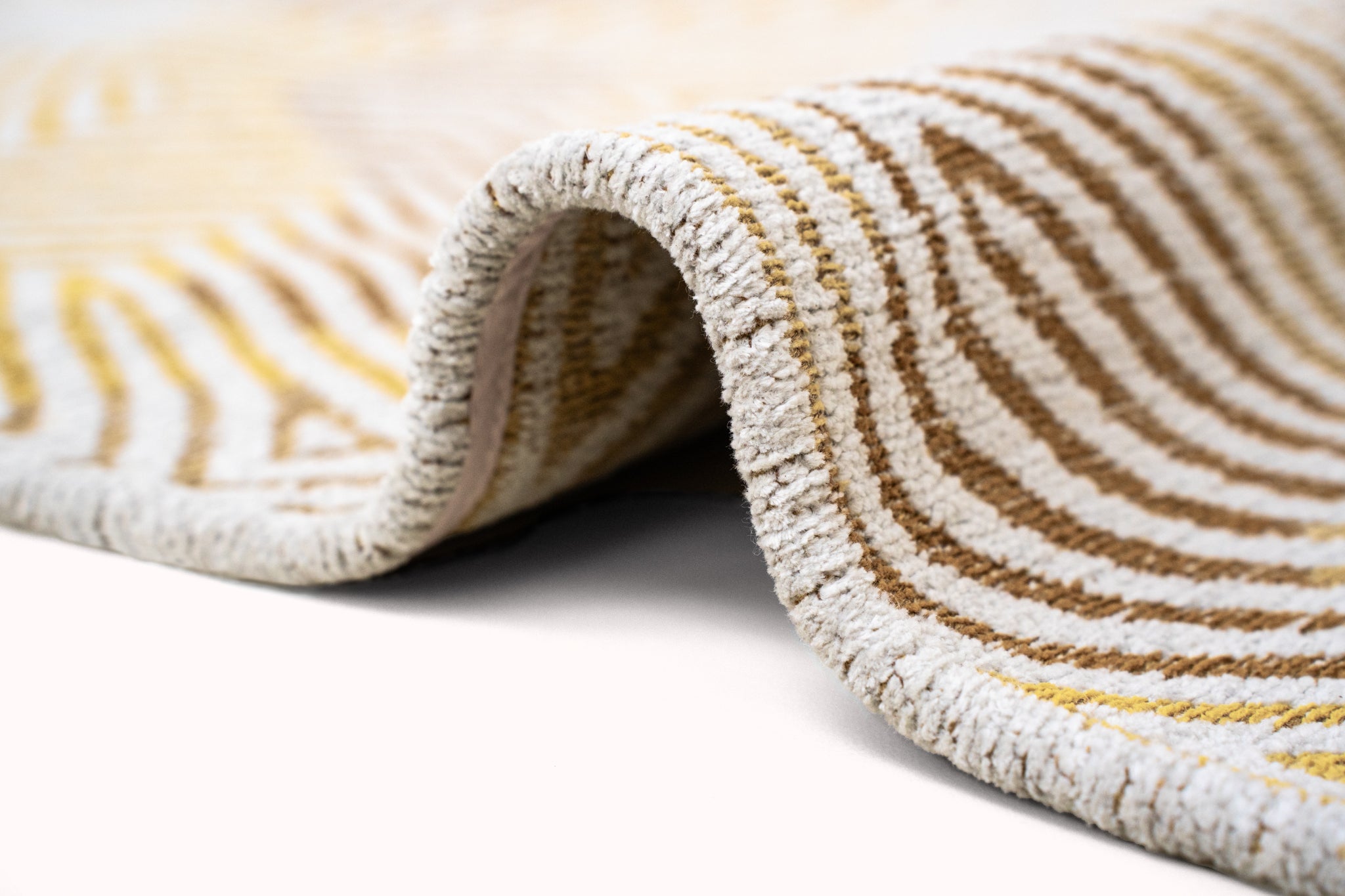 Teppich CORAL YELLOW HIPPY gelb-beige