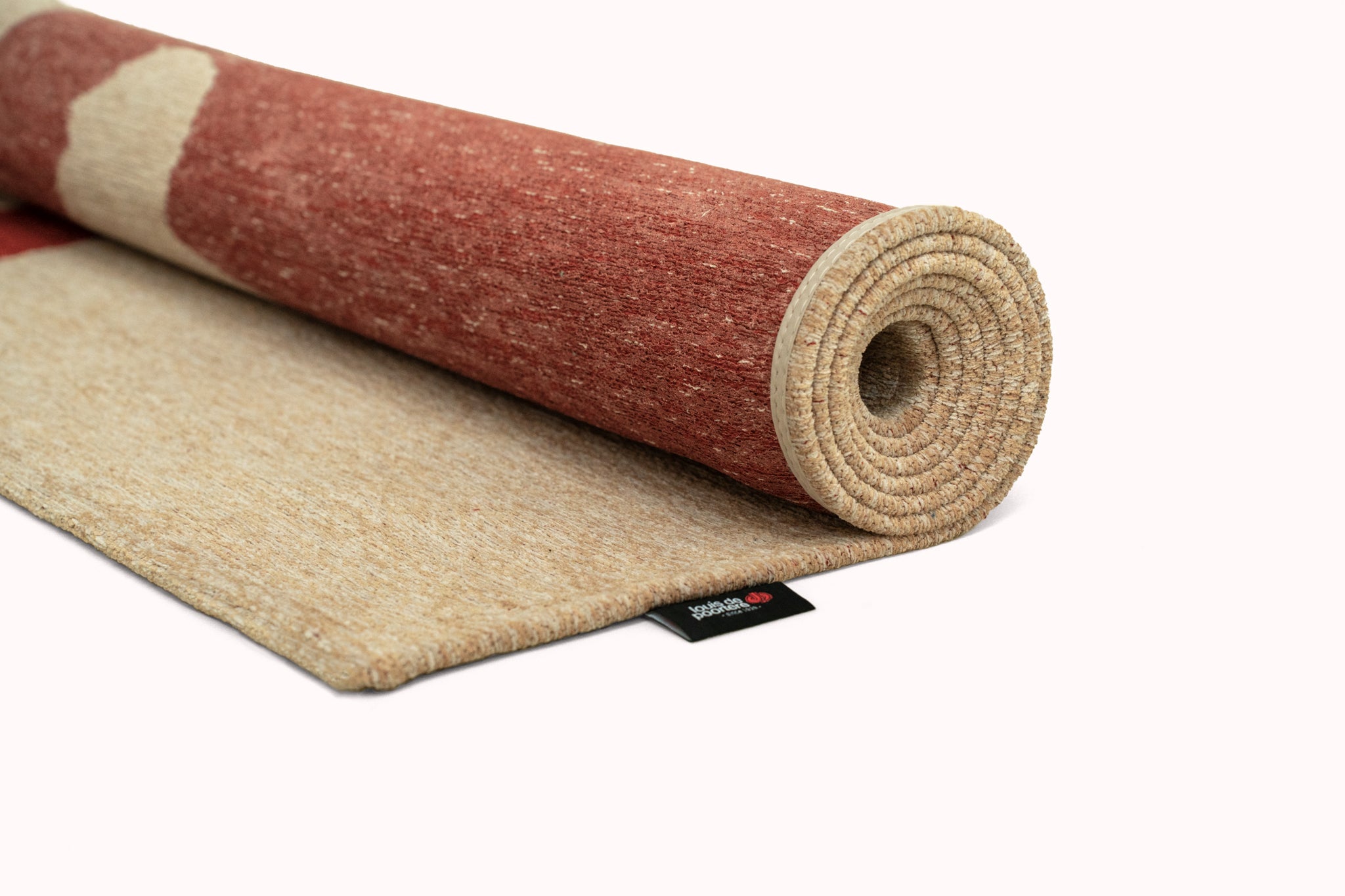 Teppich RIBBON beige mit Rot