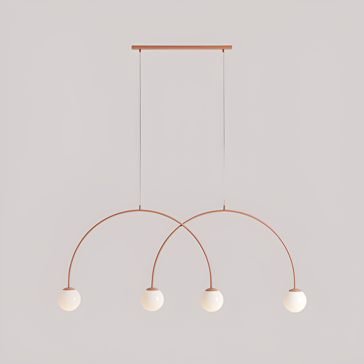 UNA DUO Korallen-Pendelleuchte