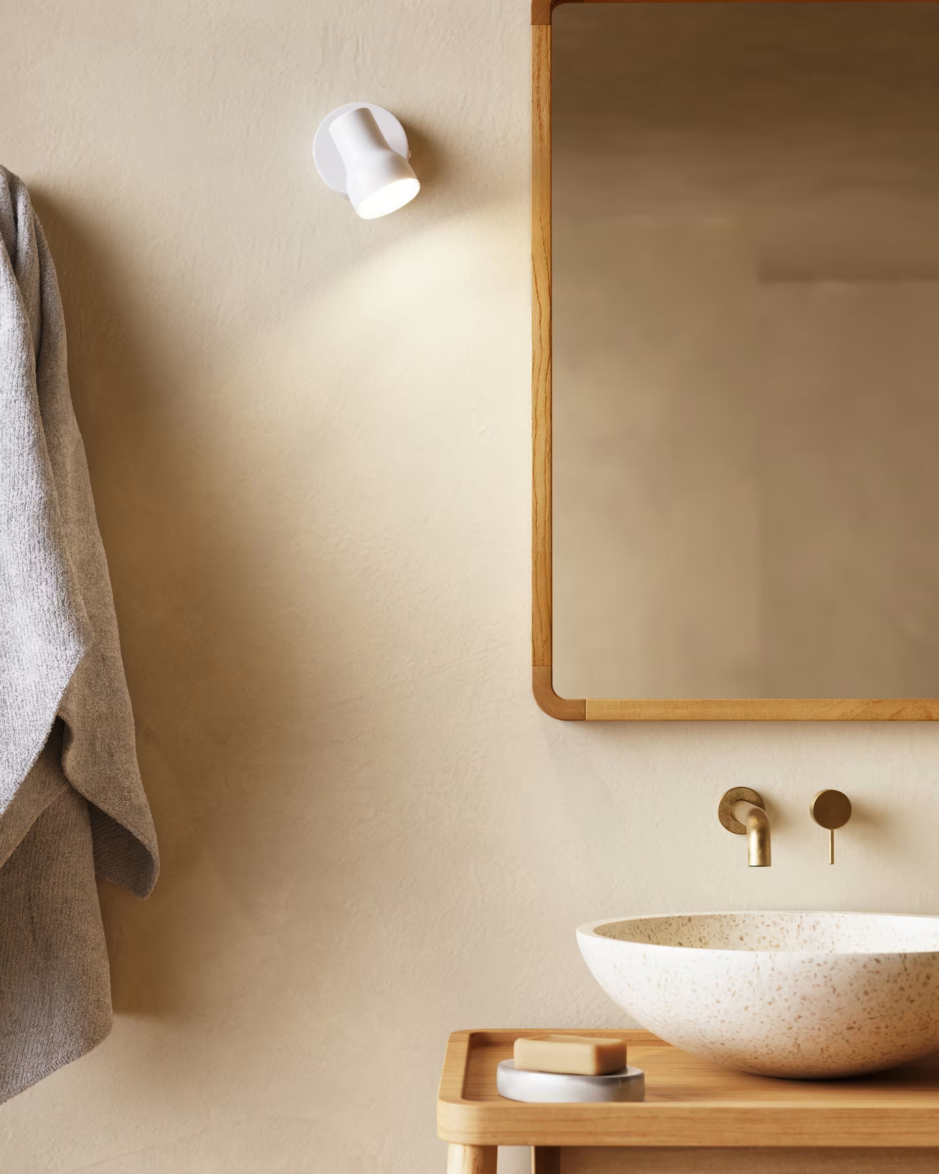 Shamel mirror solid wood