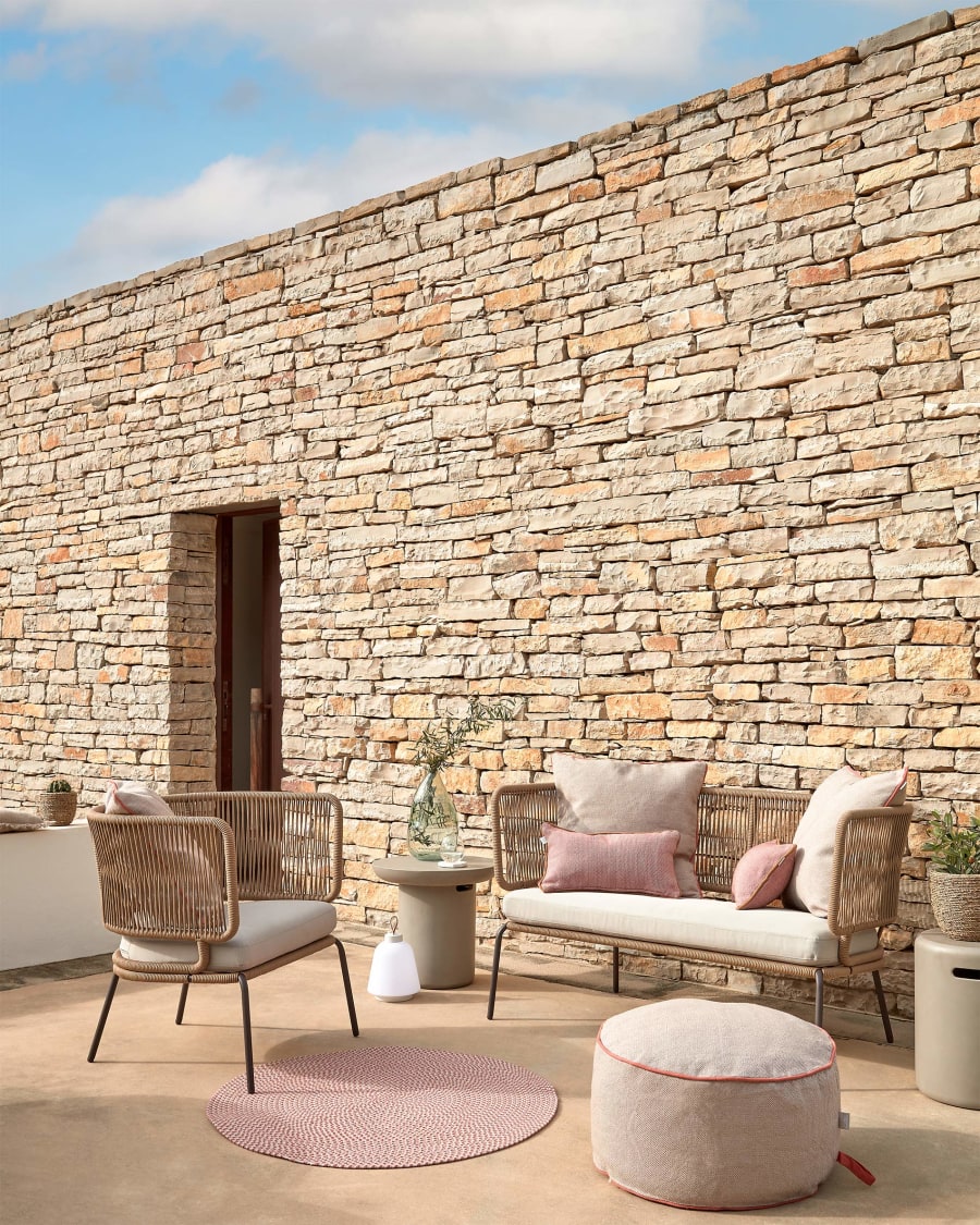 Nadin beige garden sofa