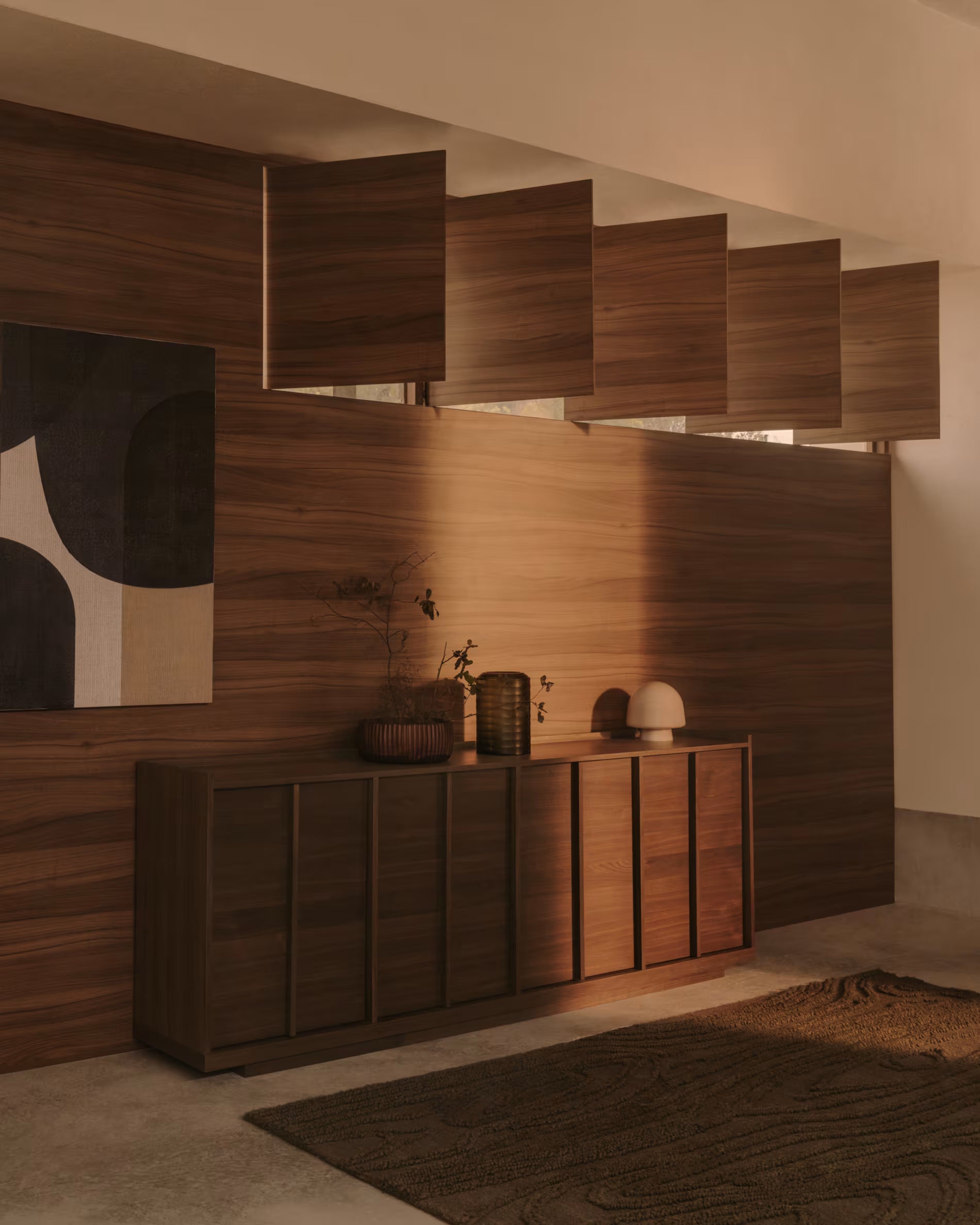 ONIX Chest of Drawers with Walnut Veneer