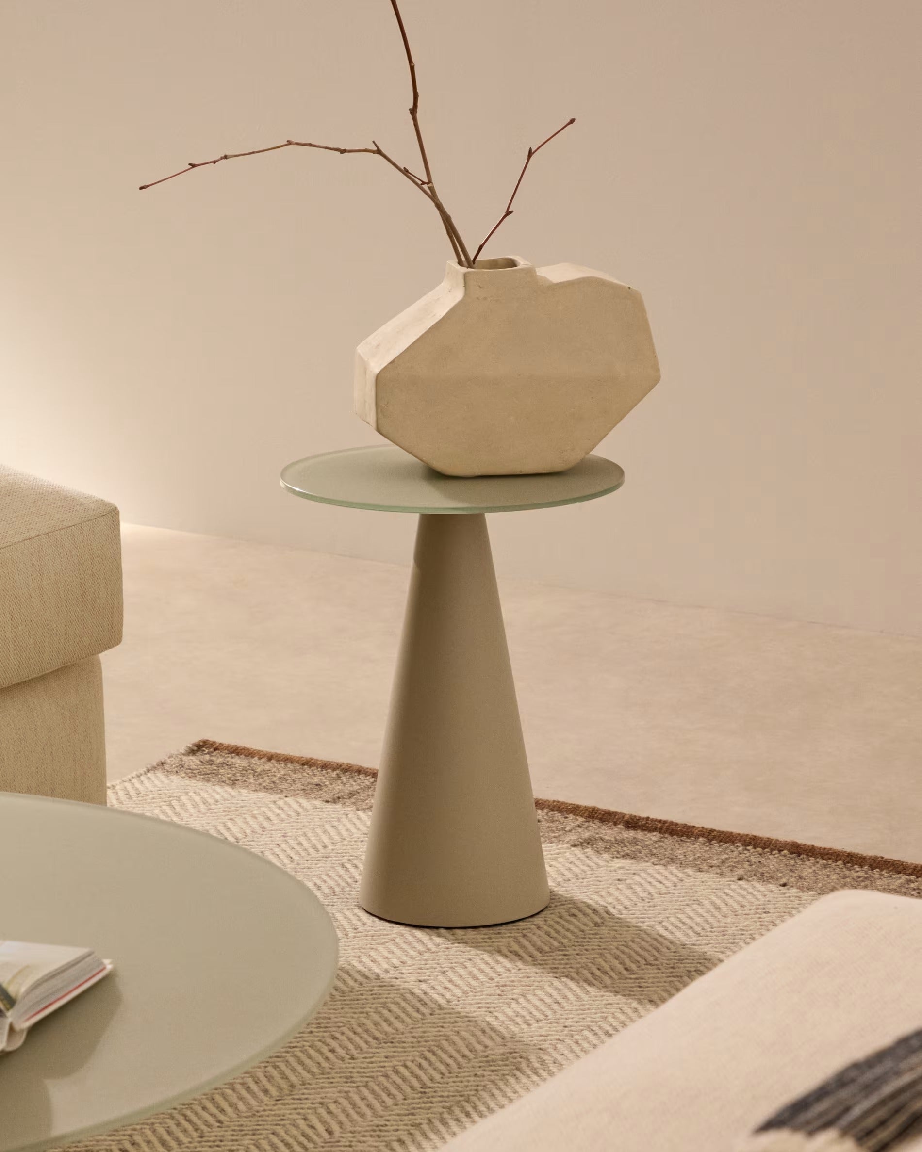 WILSHIRE gray side table