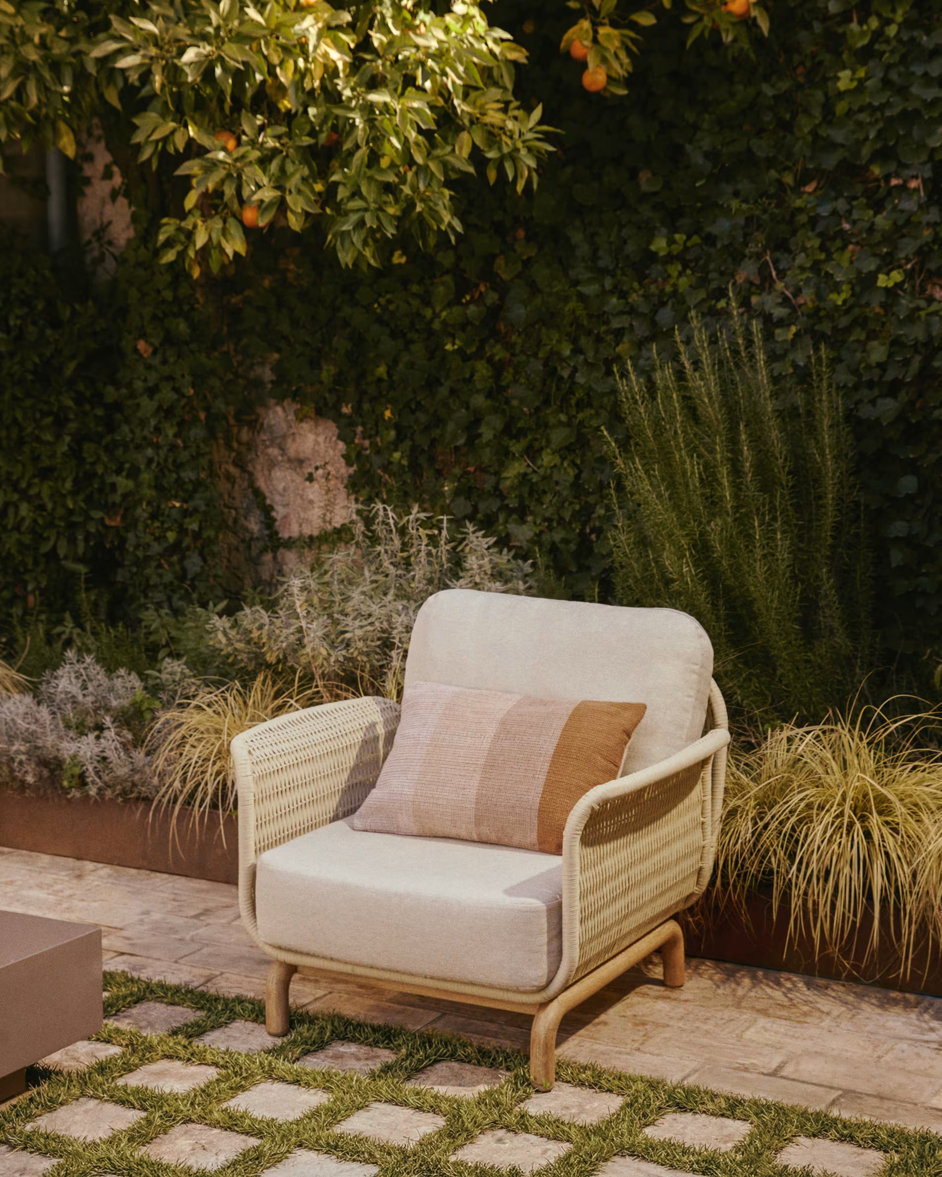 Kissenbezug ADYS beige mit orange
