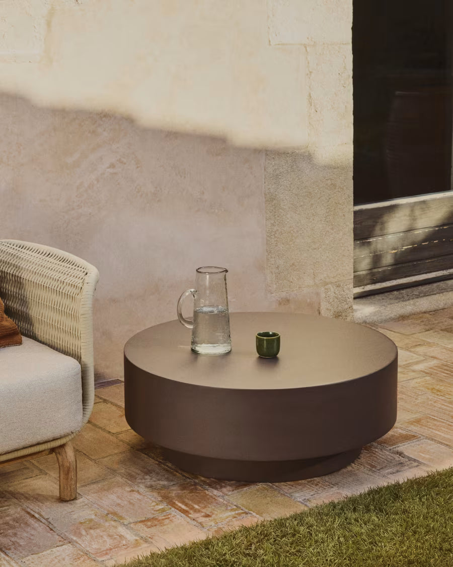 GARBET Brown Cement Coffee Table