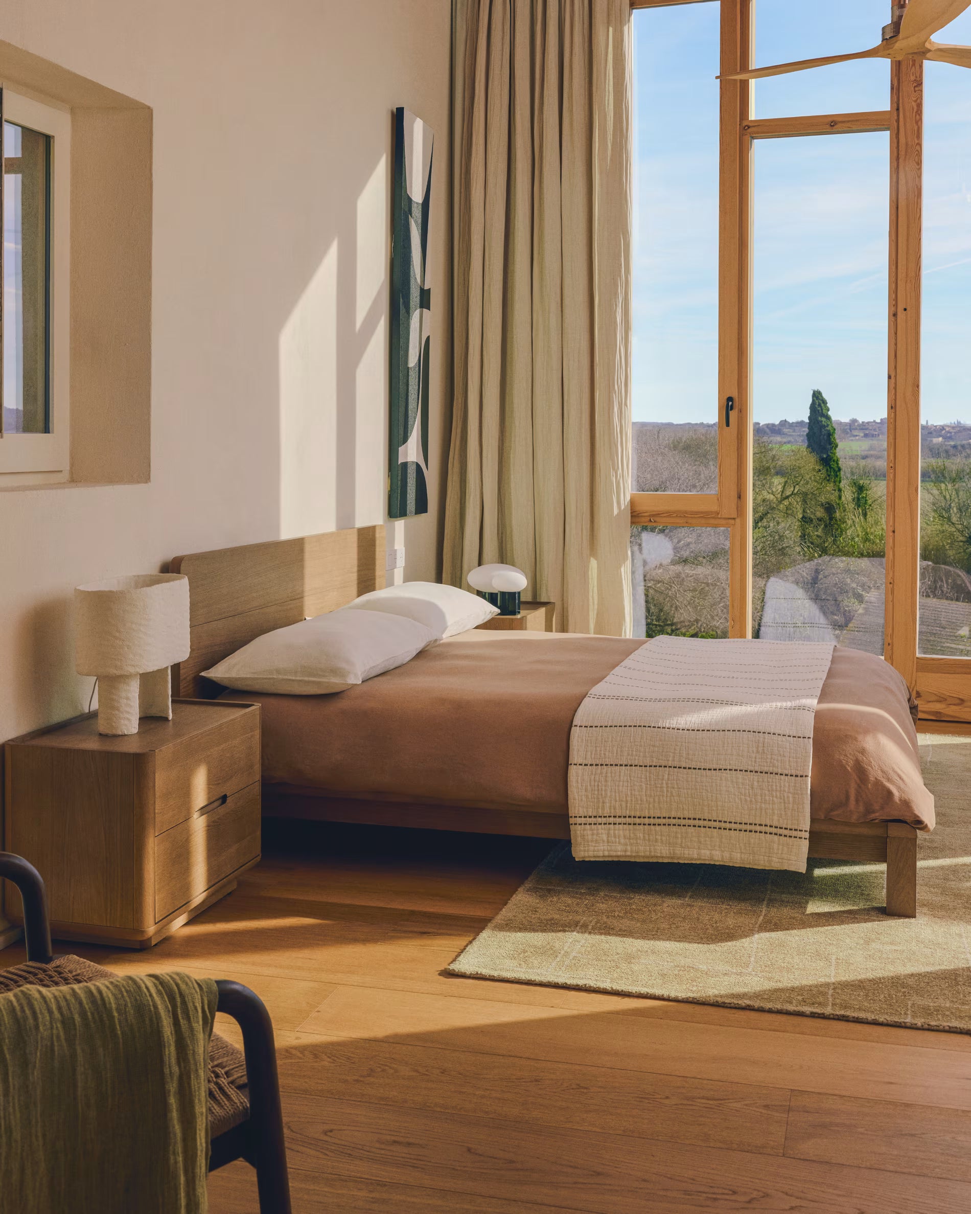 Łóżko ARELIDA fornir dębowy – Kave Home