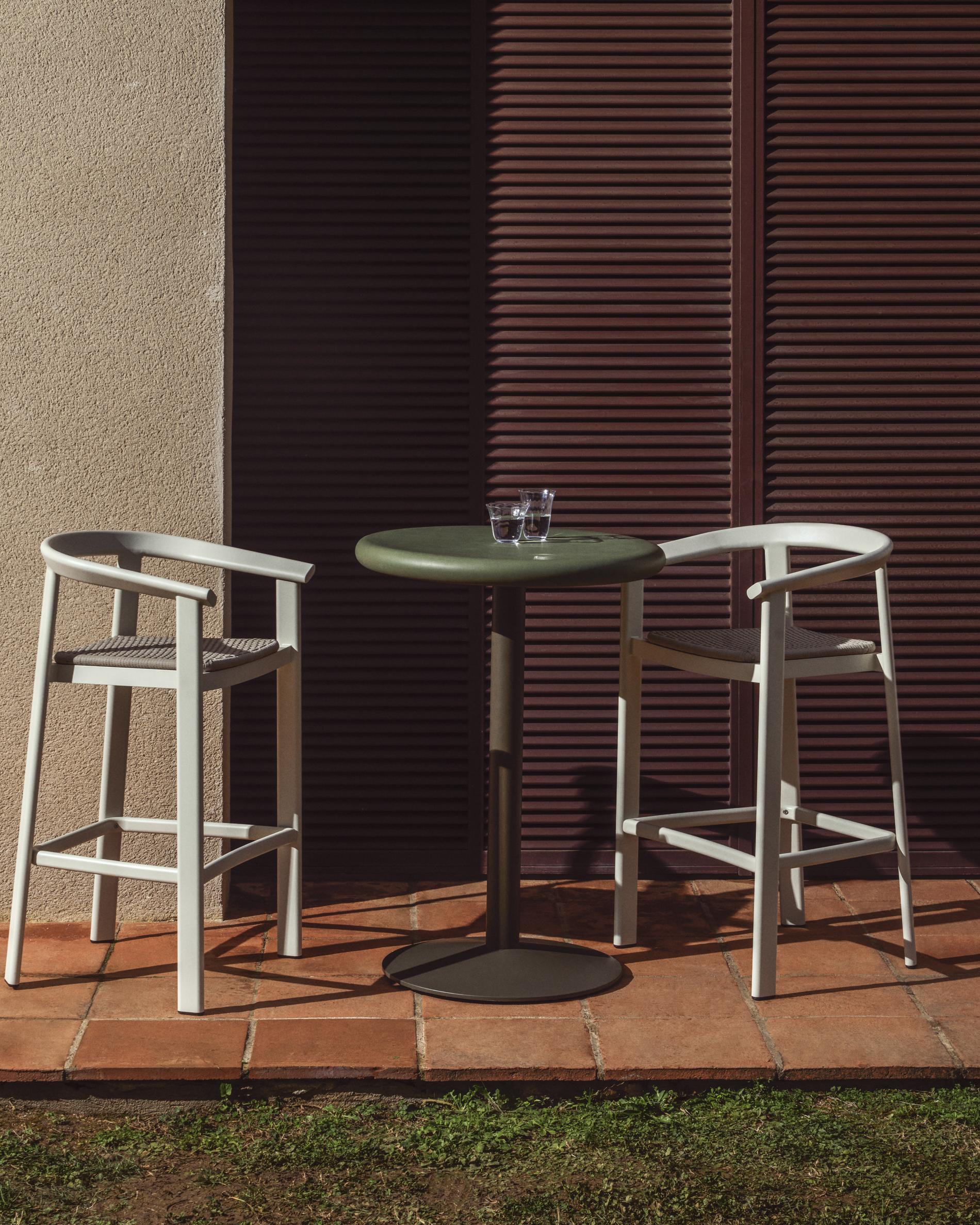 ERICE Ecru Garden Stool