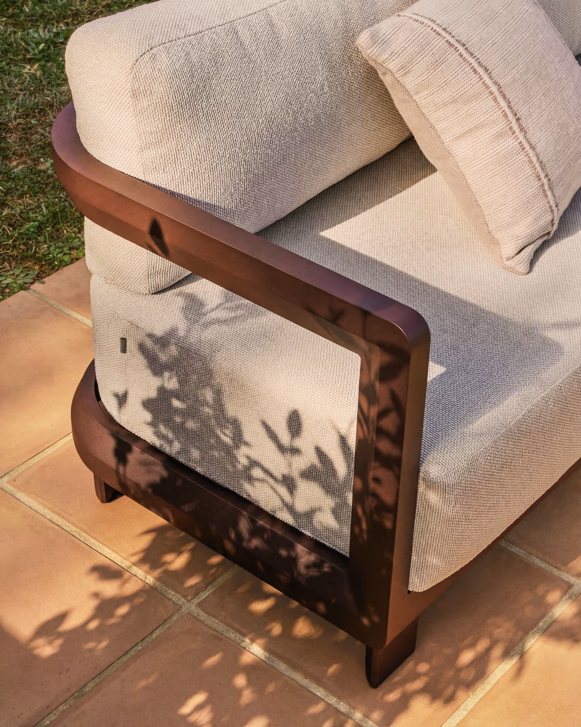 3-Seater Outdoor Sofa NERANO Brown [Ewelina] [Amelia spr]