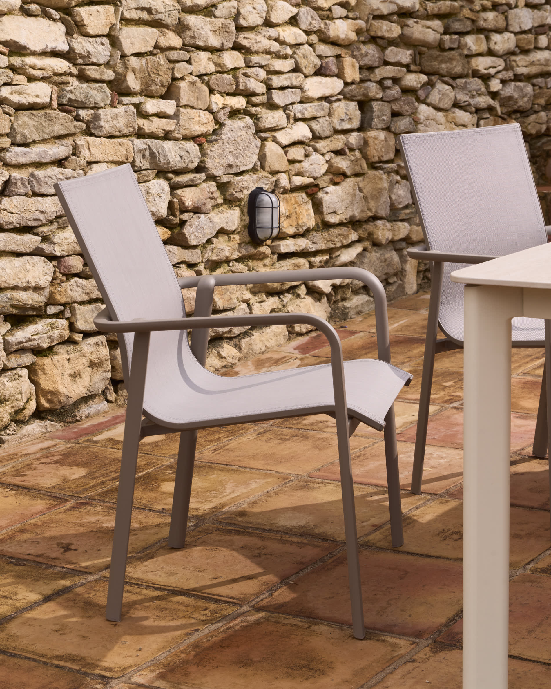 CANEA taupe garden chair