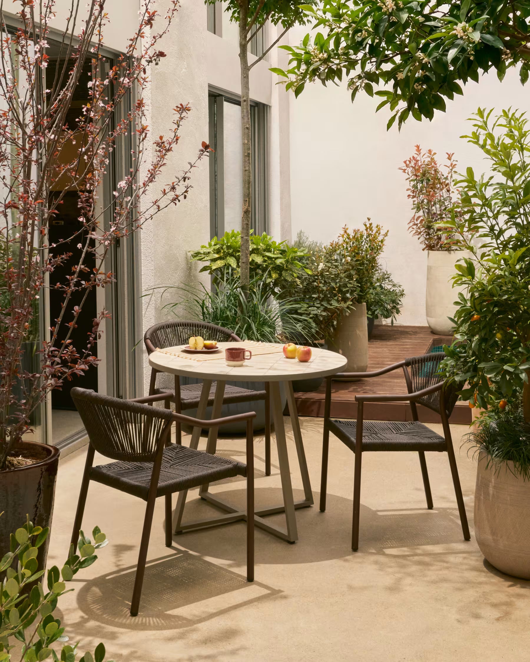 Blumentopf-Set TIVAL beige policement
