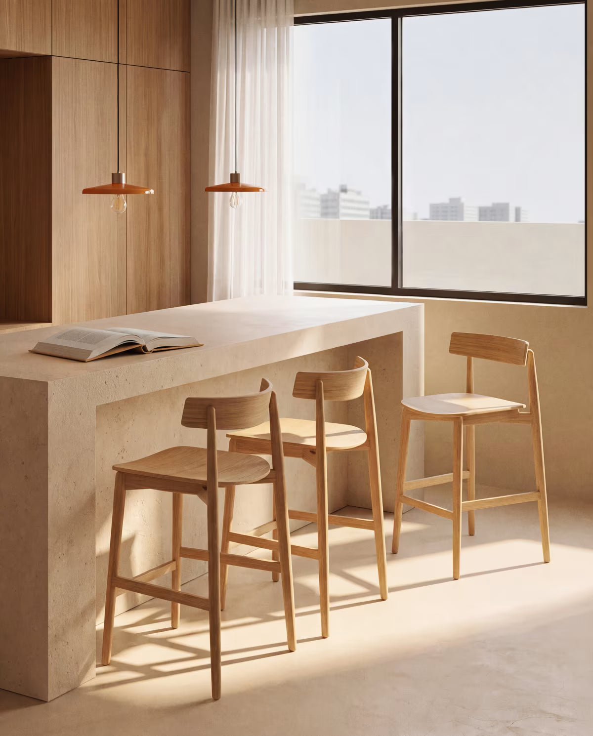 Barhocker EVERA Eichenfurnier