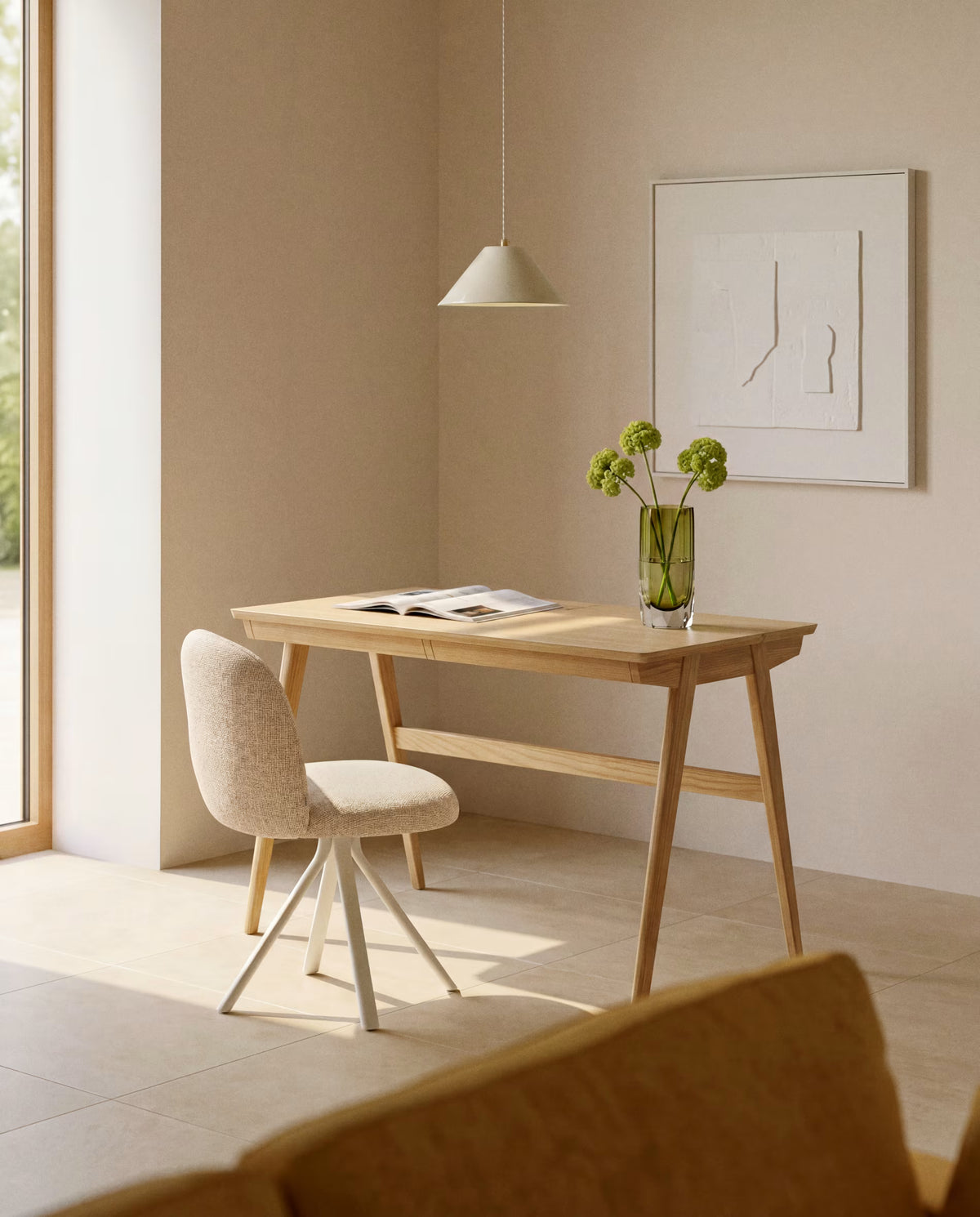 Schreibtisch Julia Asche Holz