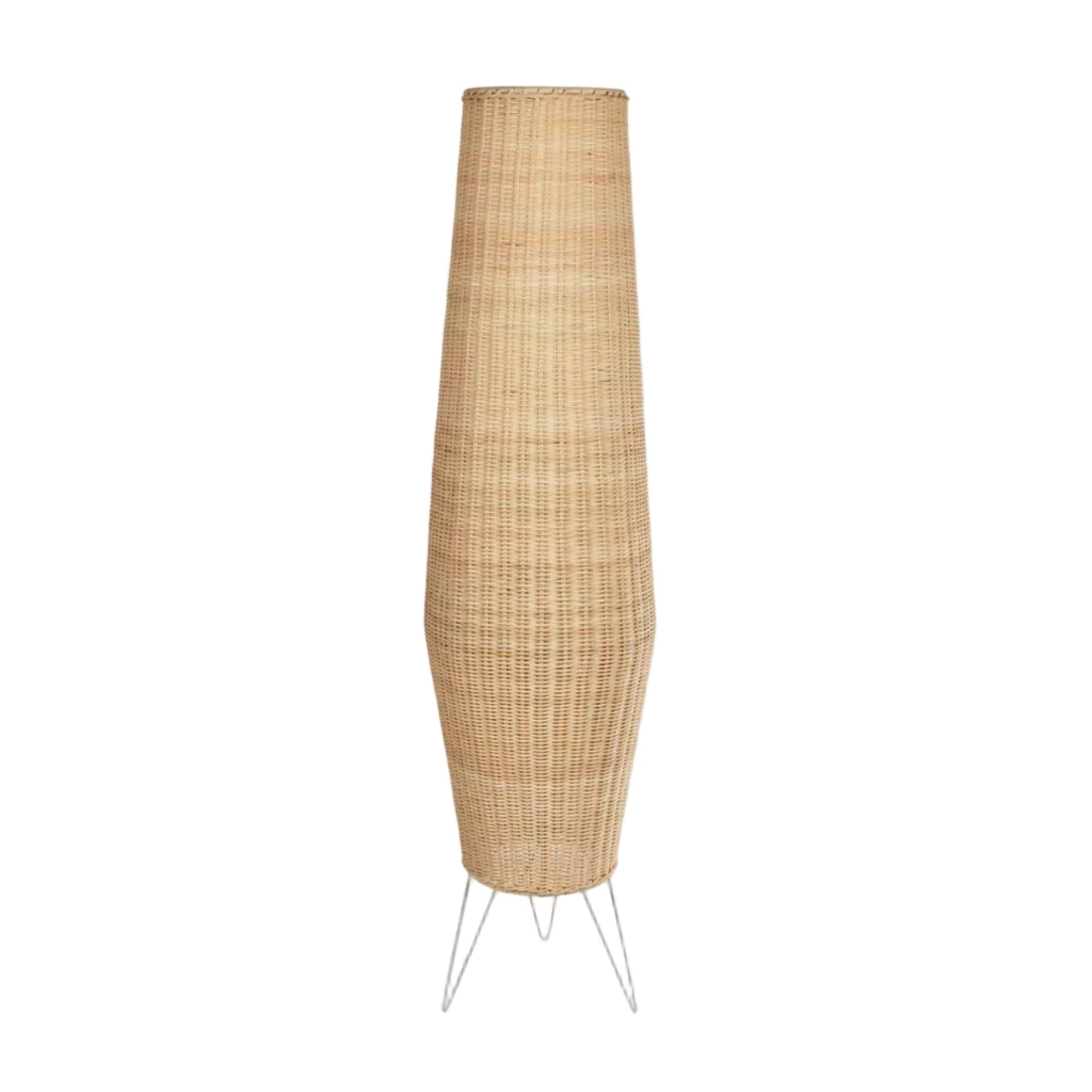 Stehlampe KAMARIA aus Rattan