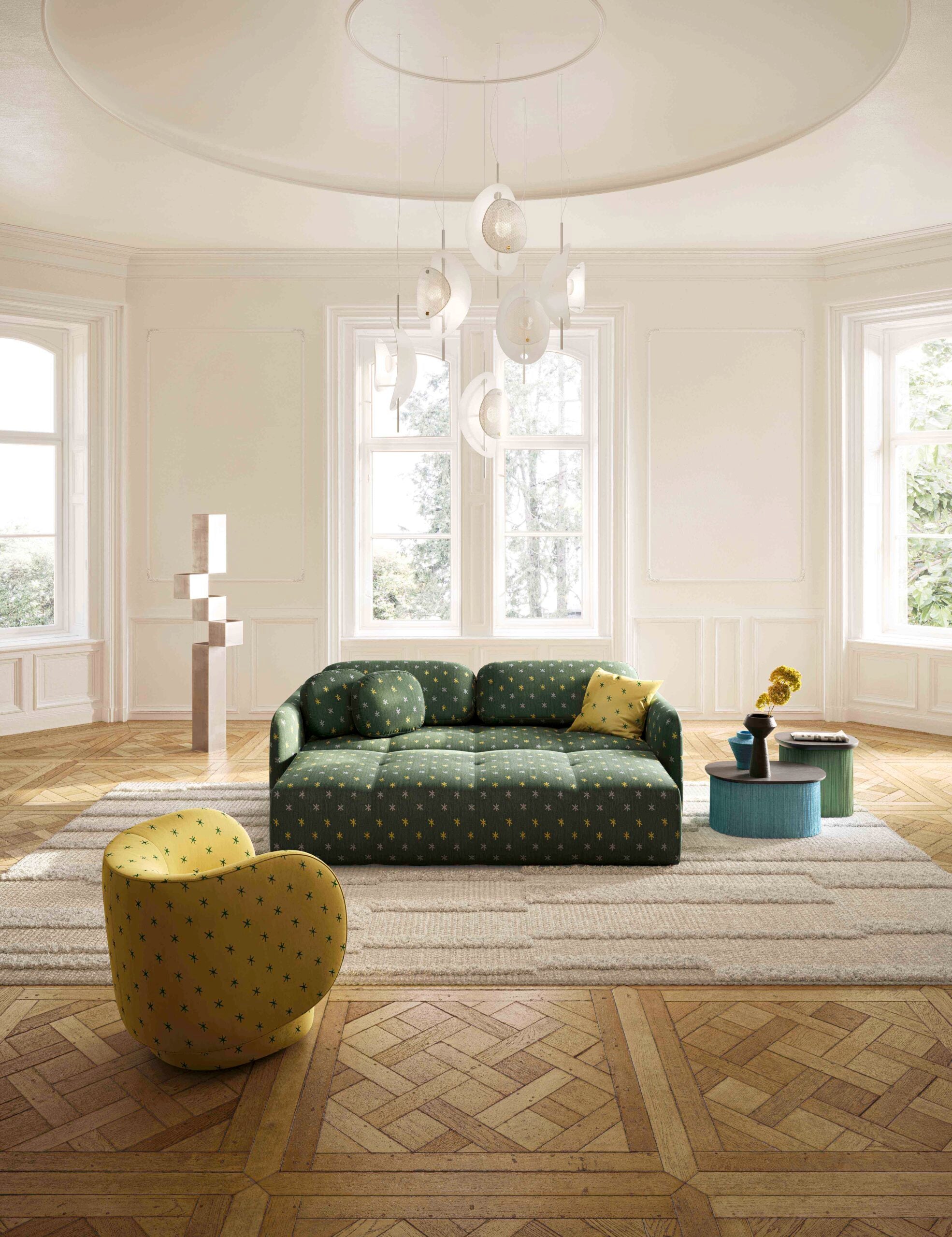 Sofa with verto upholstered sleeping function