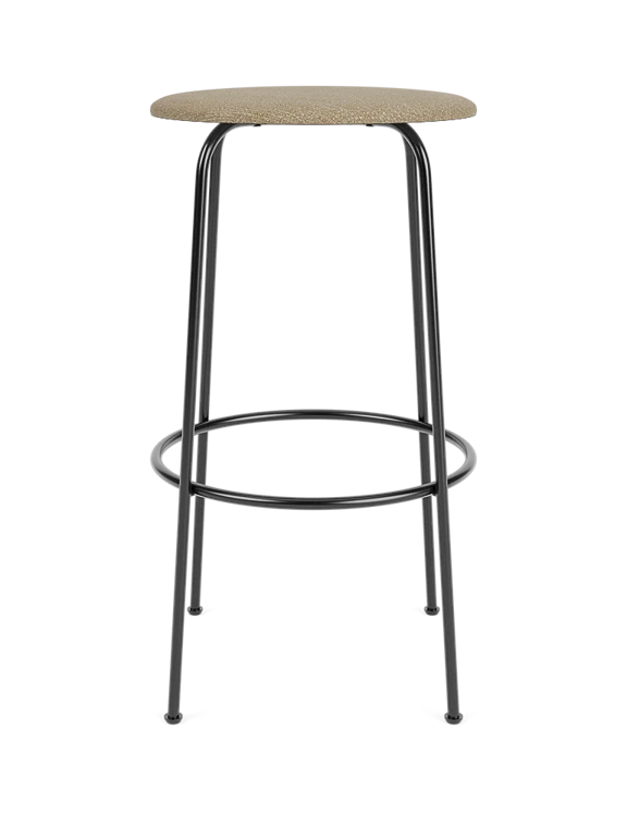 AFTEROOM bar stool beige boucle with a steel base