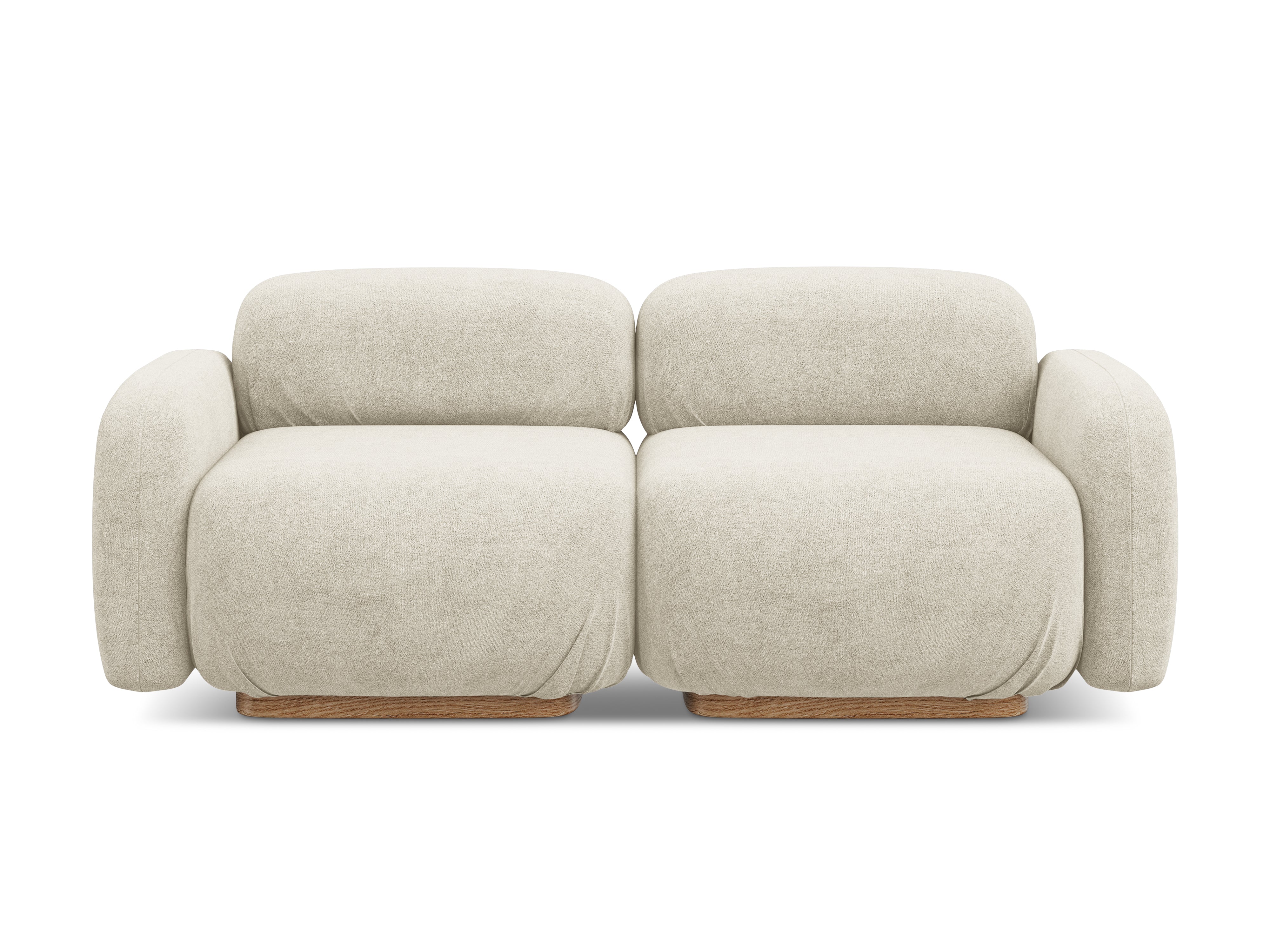 Modulares 3-Sitzer Sofa AILANI hellbeige Boucle
