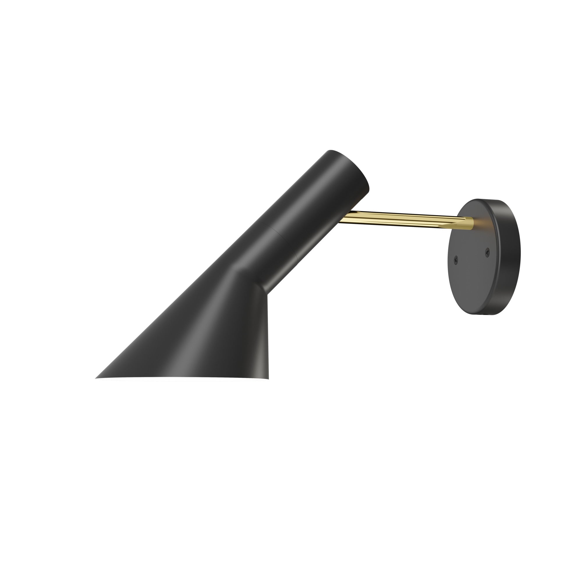 AJ Wall Lamp Black with Brass