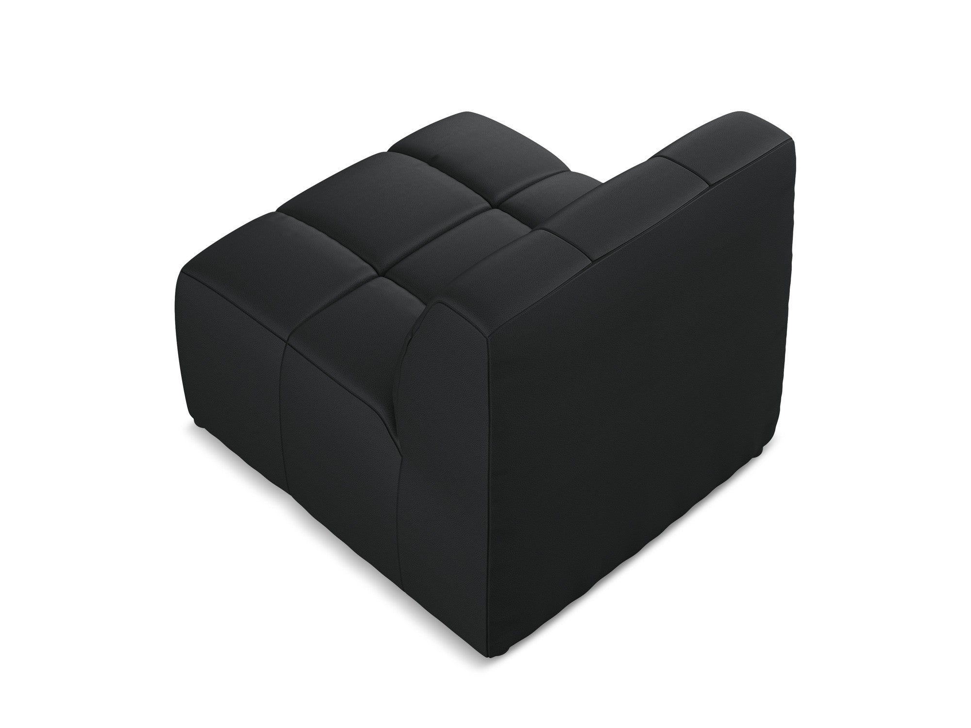 Armchair / module ALOHA black eco-leather