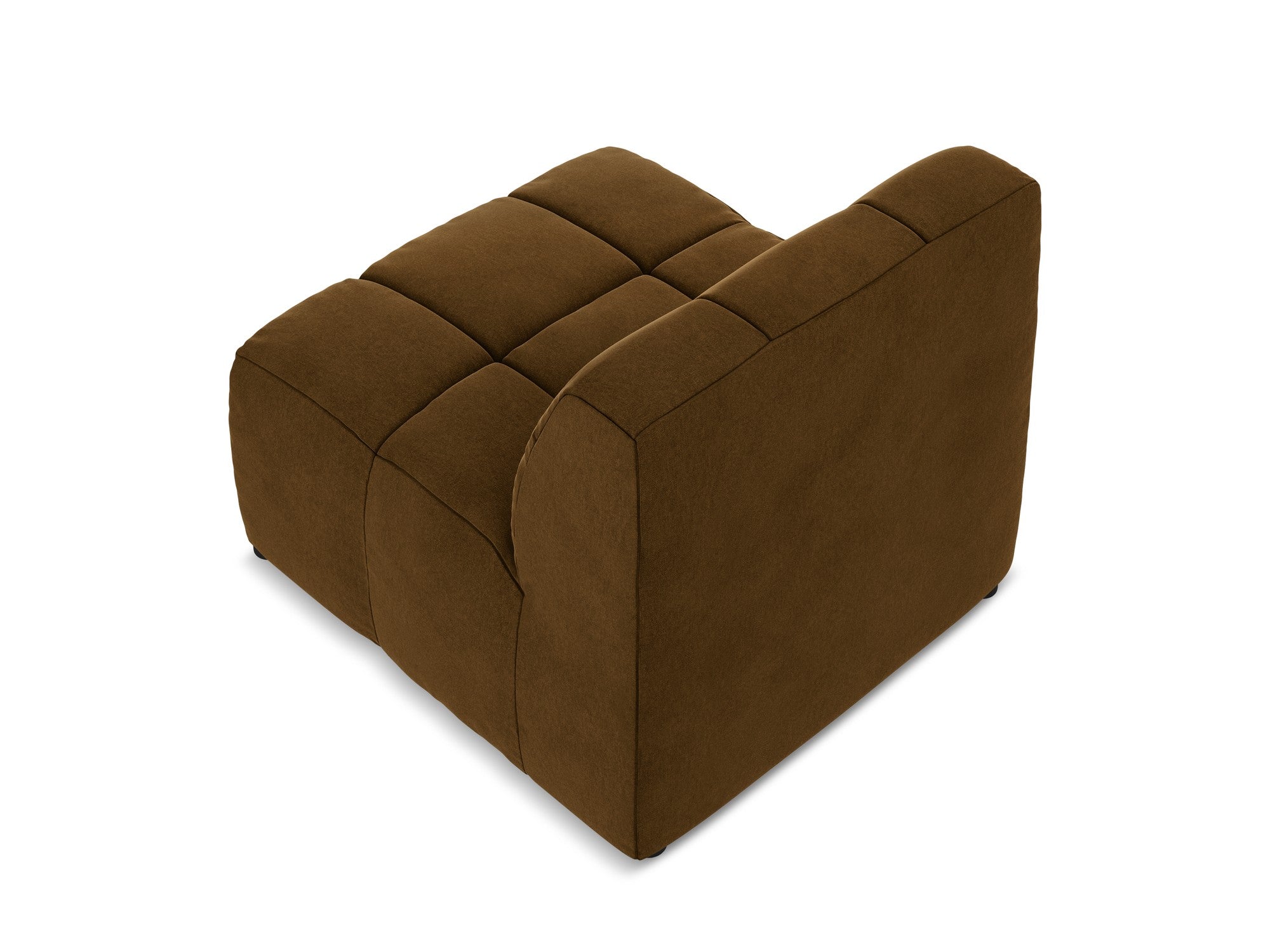 Armchair / velvet module ALOHA mustard